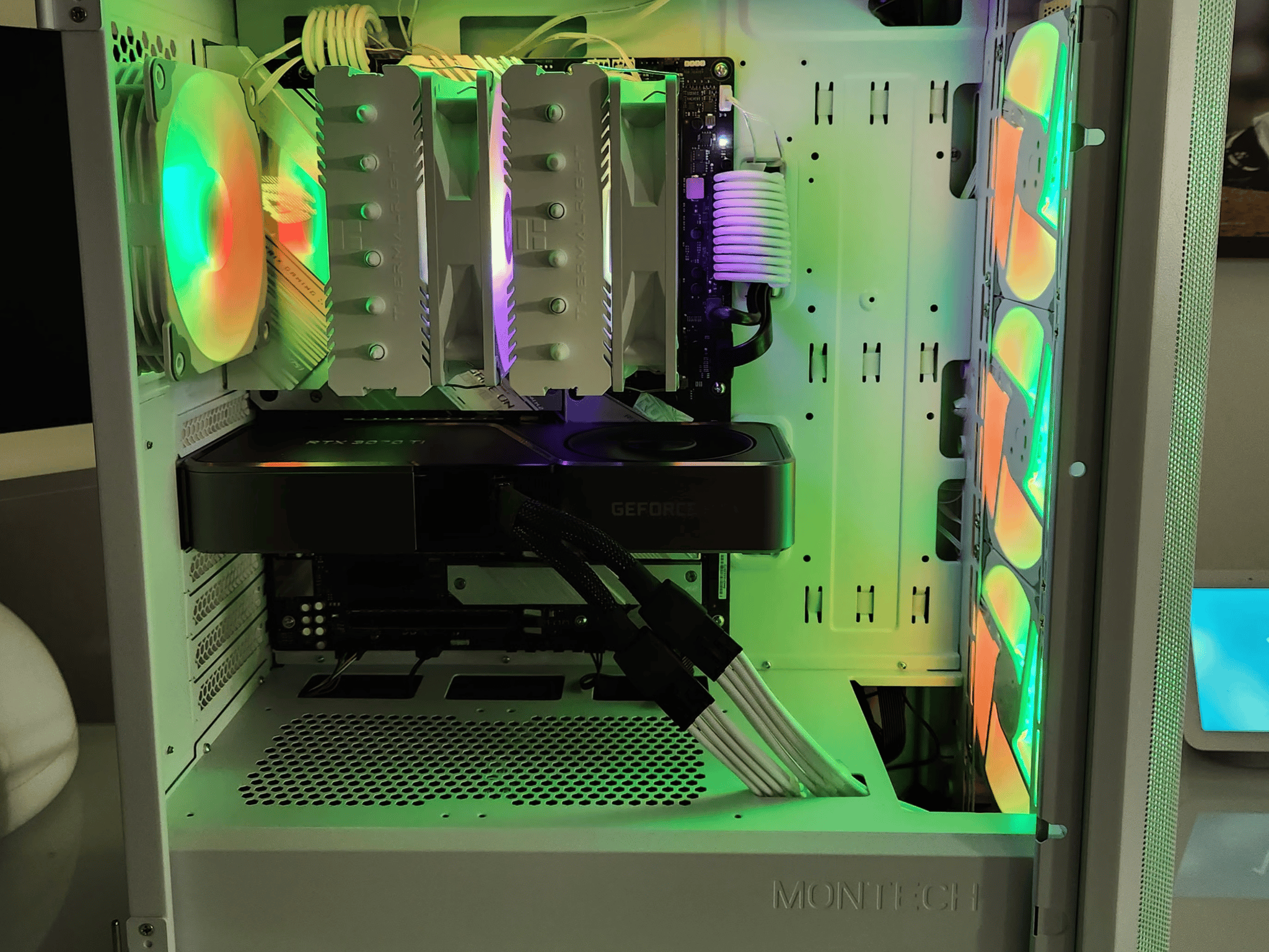 High End White Gaming PC - Featuring Intel i7 10700 and RTX 3070 Ti Founders