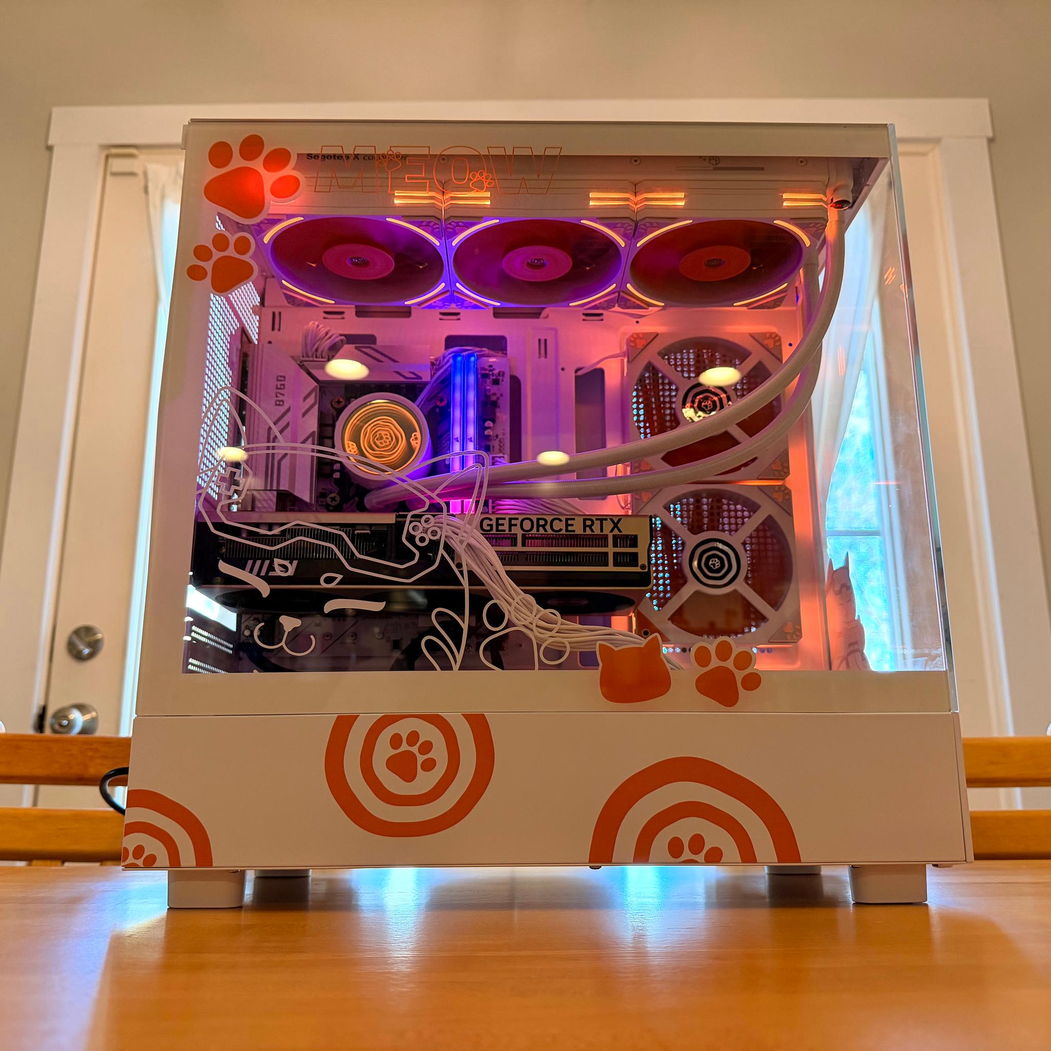 ⚪️🐈| RTX 5070ti, Intel i9 12900K, 64gb Ram, 2tb SSD WiFi Equipped Gaming PC