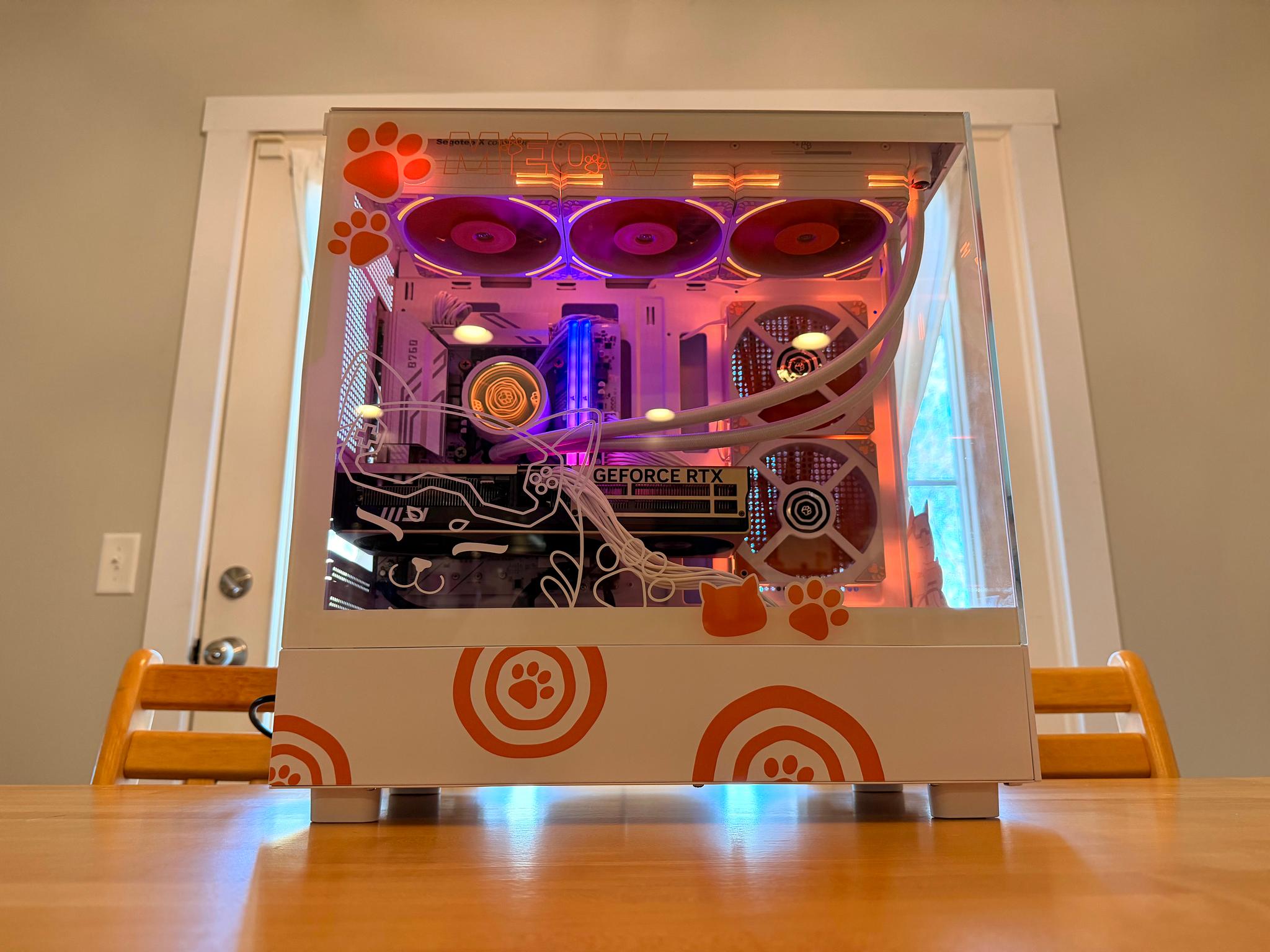 ⚪️🐈| RTX 5070ti, Intel i9 12900K, 64gb Ram, 2tb SSD WiFi Equipped Gaming PC