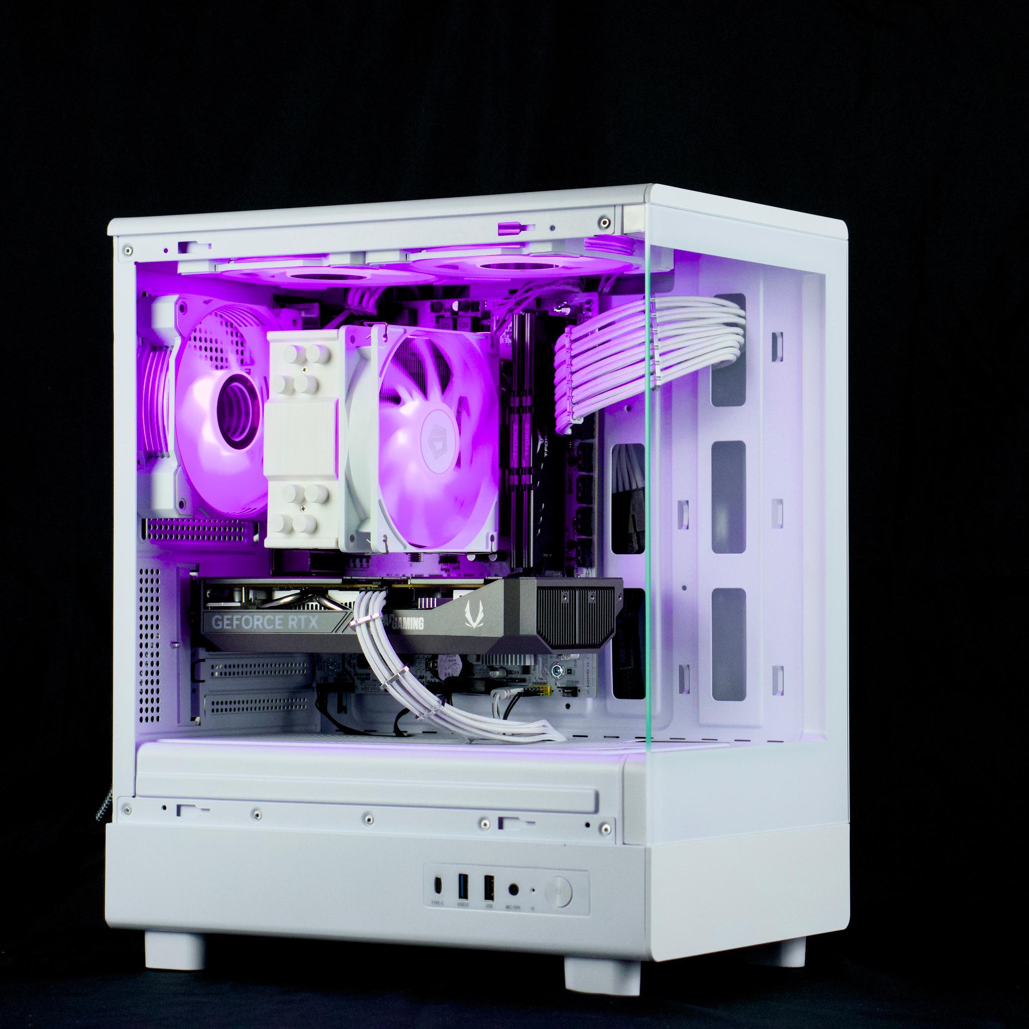 🧊❄️🧊 White Gaming PC – RTX 5060 , Ryzen 7 3700X, 32GB RAM, 1TB SSD - WiFi, BlueTooth 🧊❄️🧊