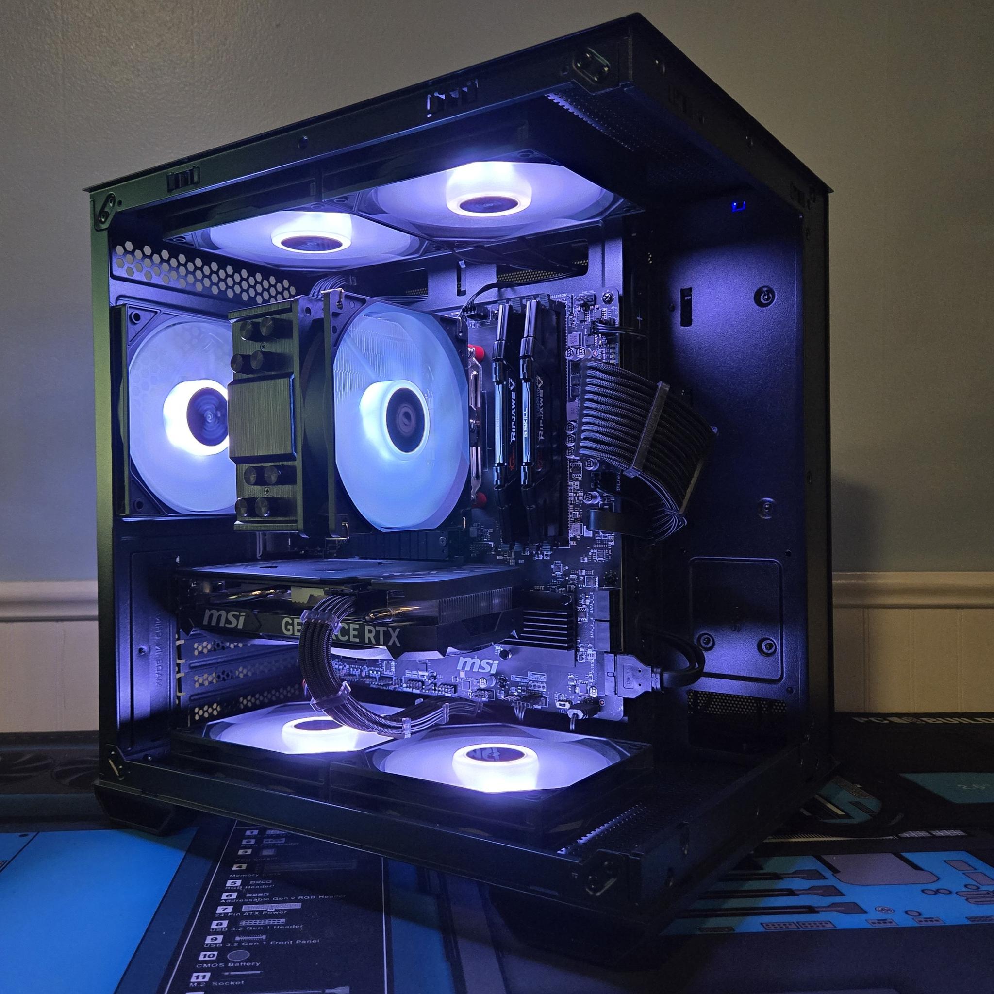 🖥️🎮MSI 1080p gaming PC 🐉🖥️ |Ryzen 5 5600| RTX 4060| 32GB DDR4| 1TB SSD| Wifi/BT| Win 11 pro🎮🖥️