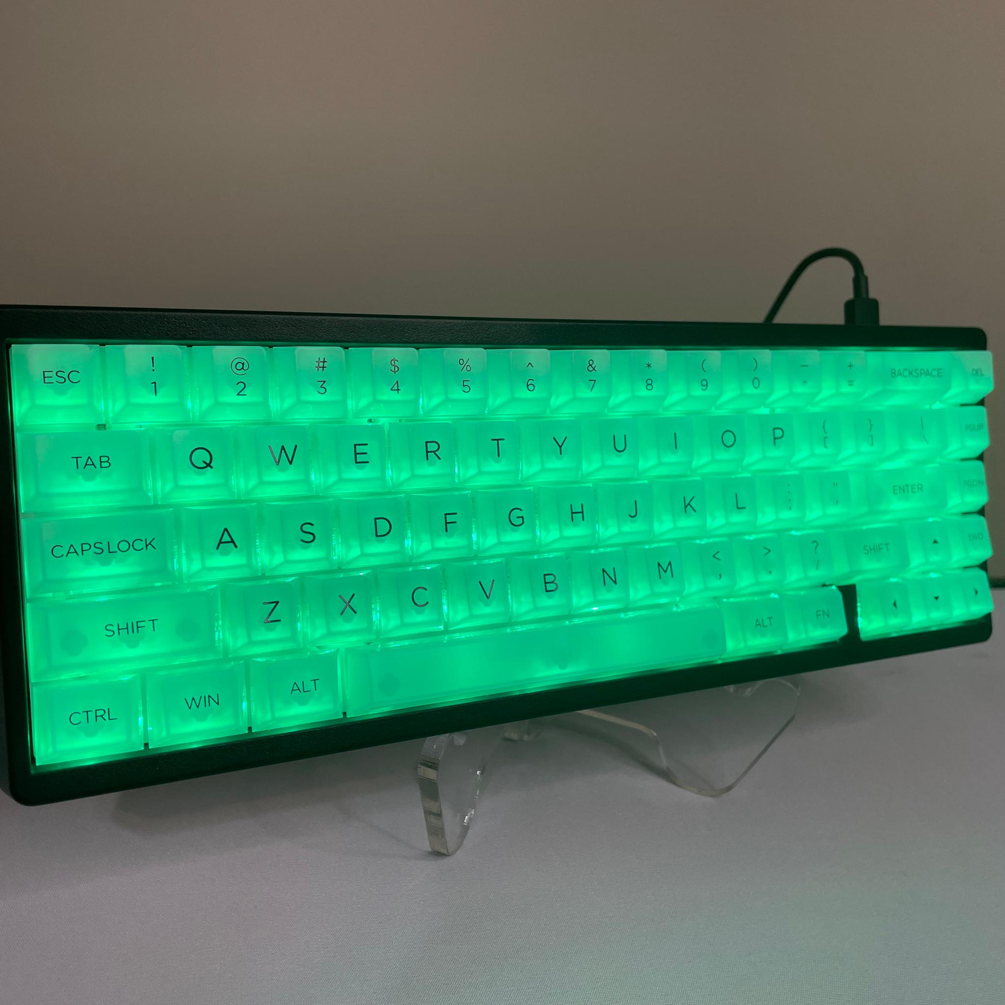 M67 Mechanical Gaming Keyboard - Clear Keycaps with Thocky Switches