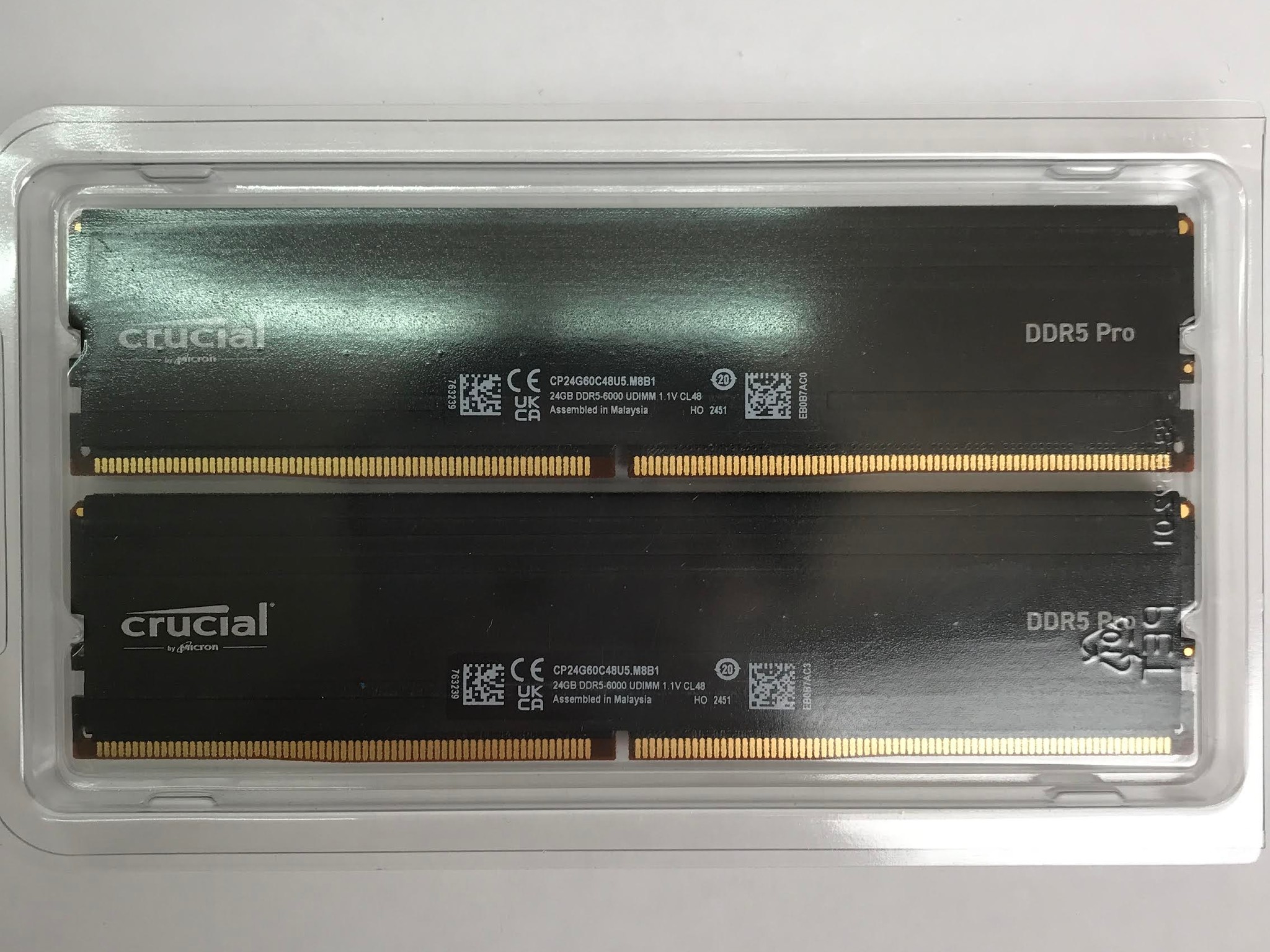 Crucial - Pro 48GB (2 x 24GB) DDR5 6000 (PC5 48000) XMP 3.0 & AMD EXPO Ready
