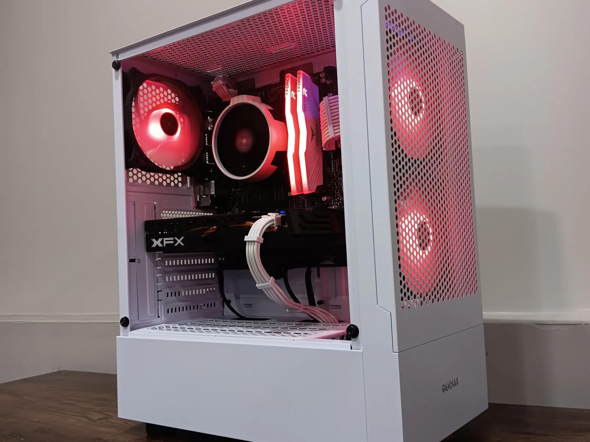 ❄️White 1080p Gaming PC❄️||rx 580 8gb||ryzen 5 3600||16gb ddr4 