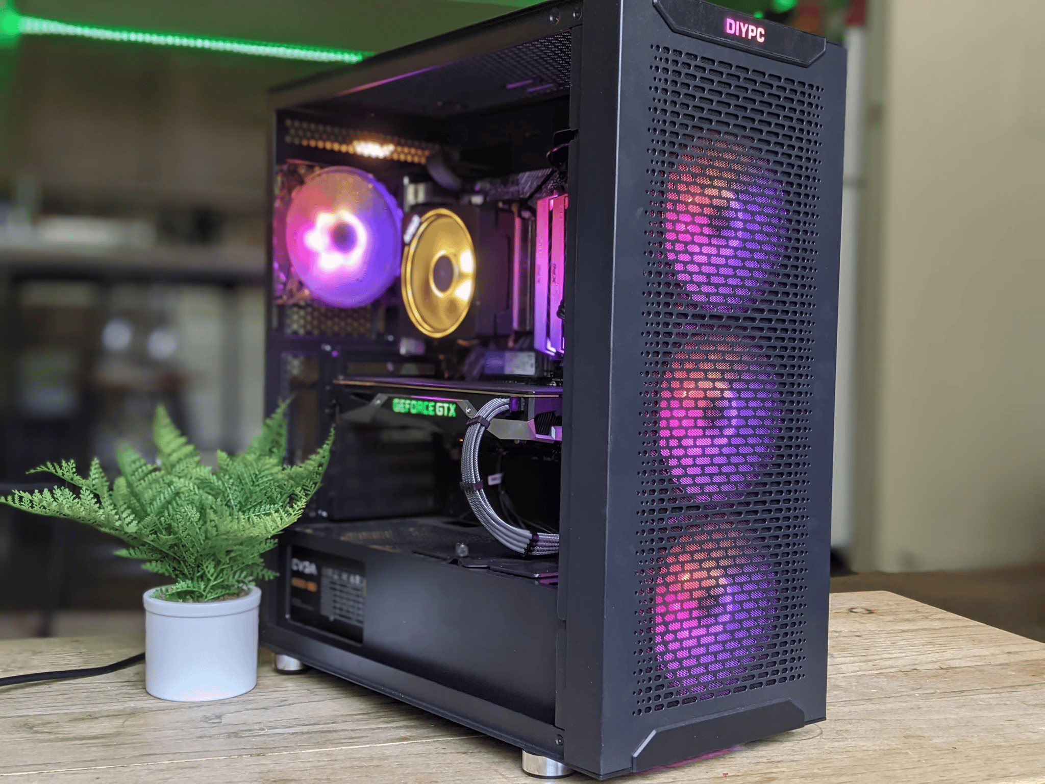 Ryzen 3300x GTX 1070ti Black Silver and RGB PC