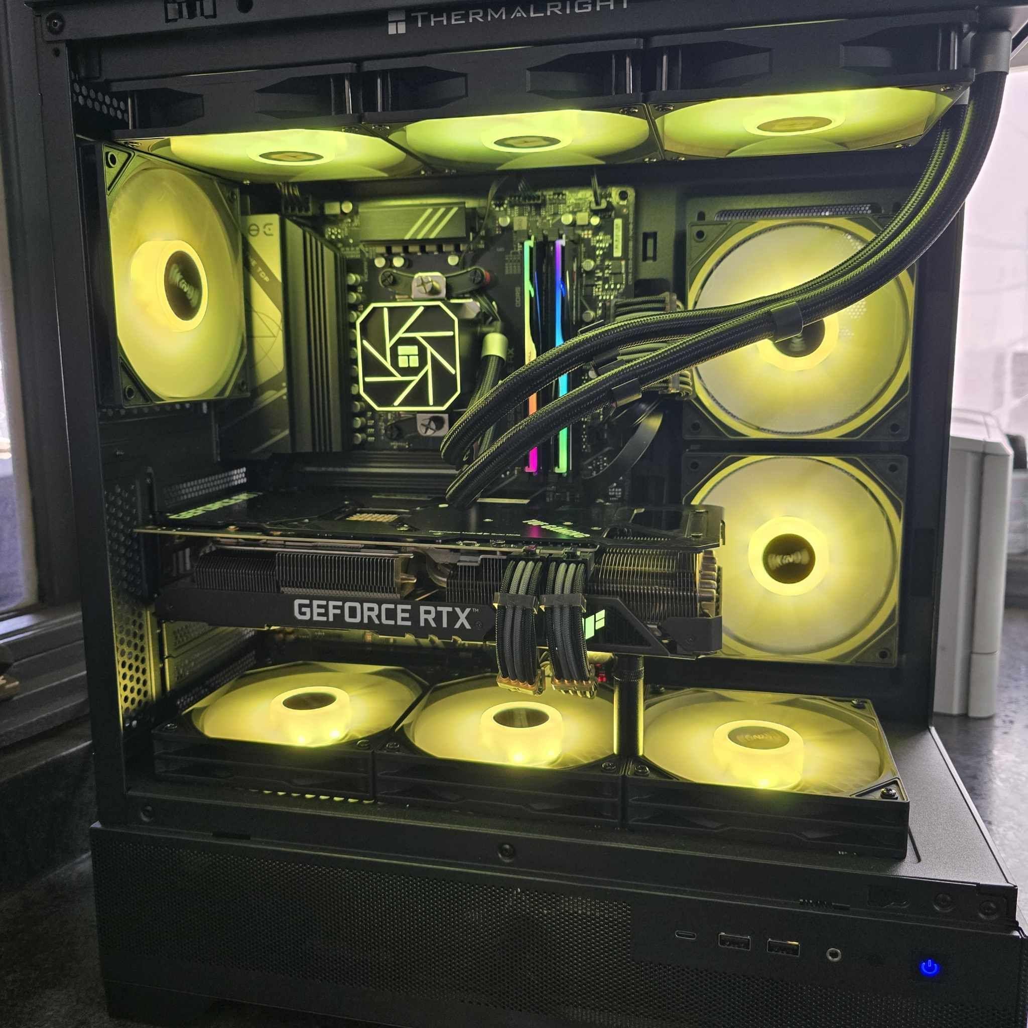 🟡⚫1440P CUSTOM PC | ASUS TUF RTX 3080 | RYZEN 5 7600X | OKINOS AQUA 7 CASE⚫🟡