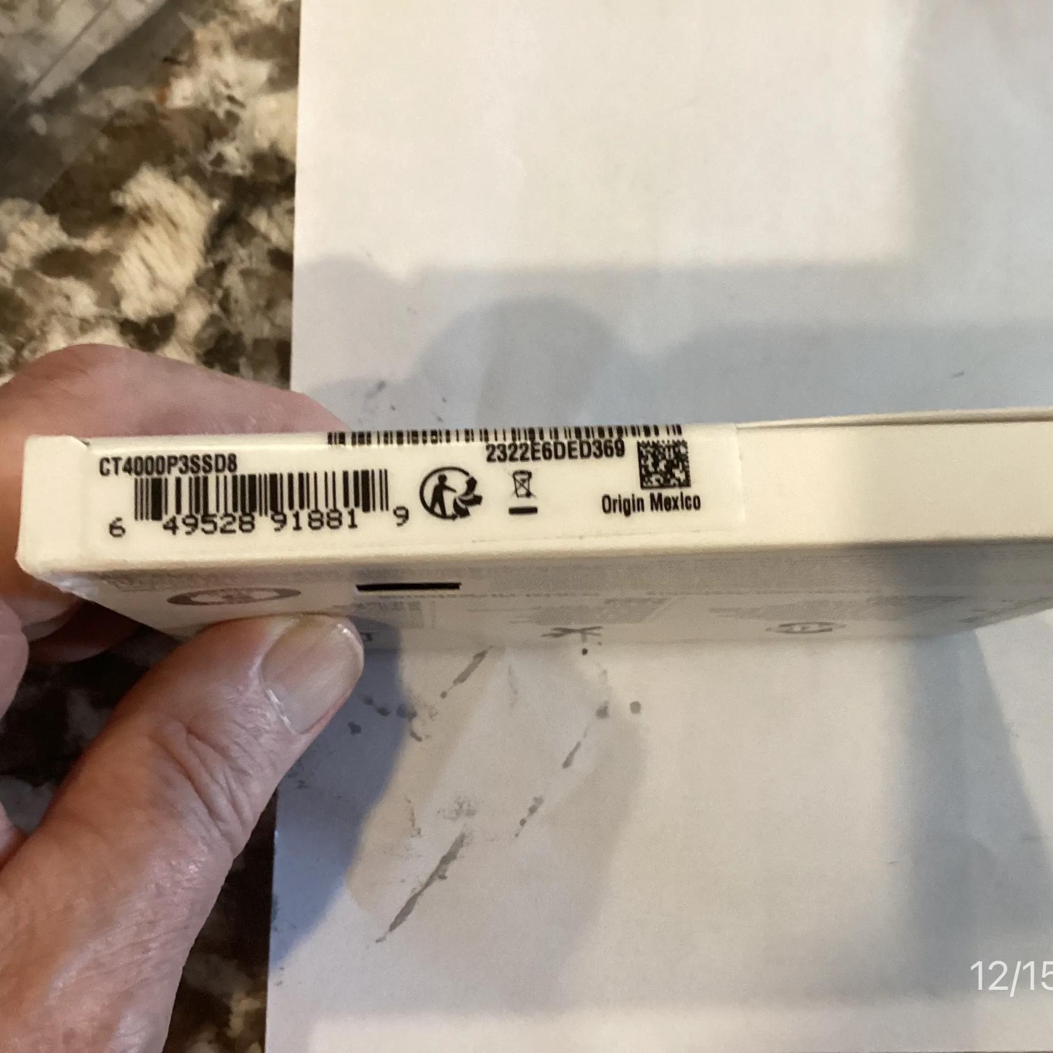 ++ NEW ++ Crucial P3 2280 4TB Internal 3D NAND Flash PCIe Gen 3x4 NVMe M.2 CT4000P3SSD8 - Open Box