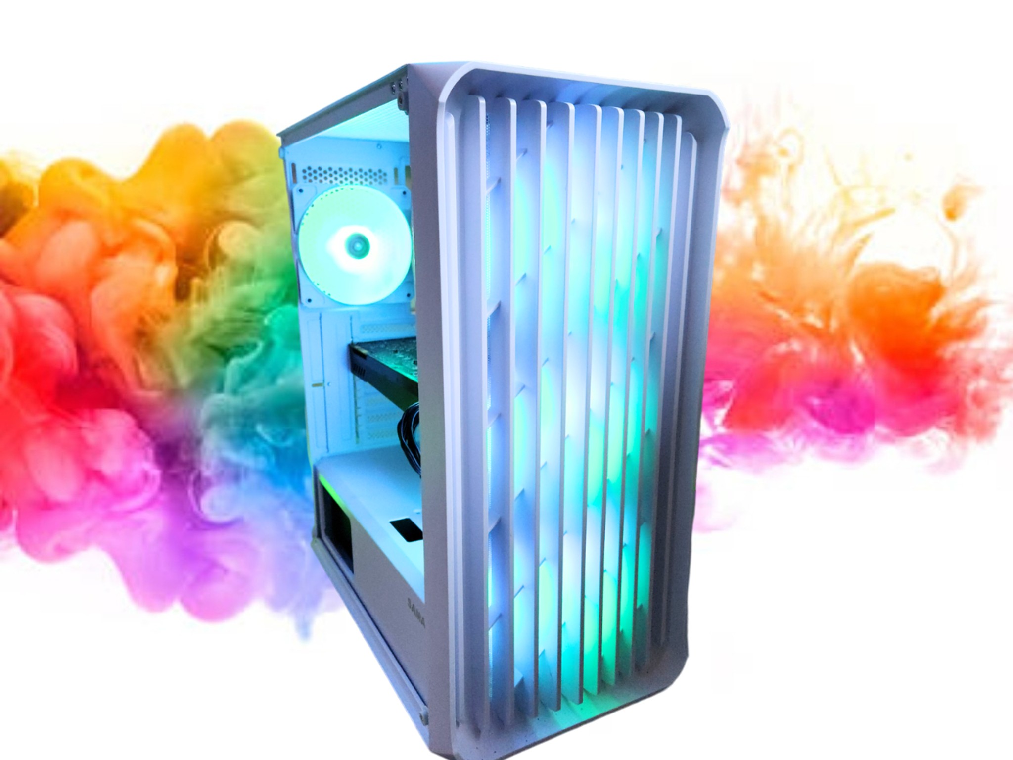 ON SALE: GTX 1080 8GB + Ryzen 5 2600x + 512GB SSD + 16GB RAM + 4 RGB Fans ( White RGB Gaming PC )