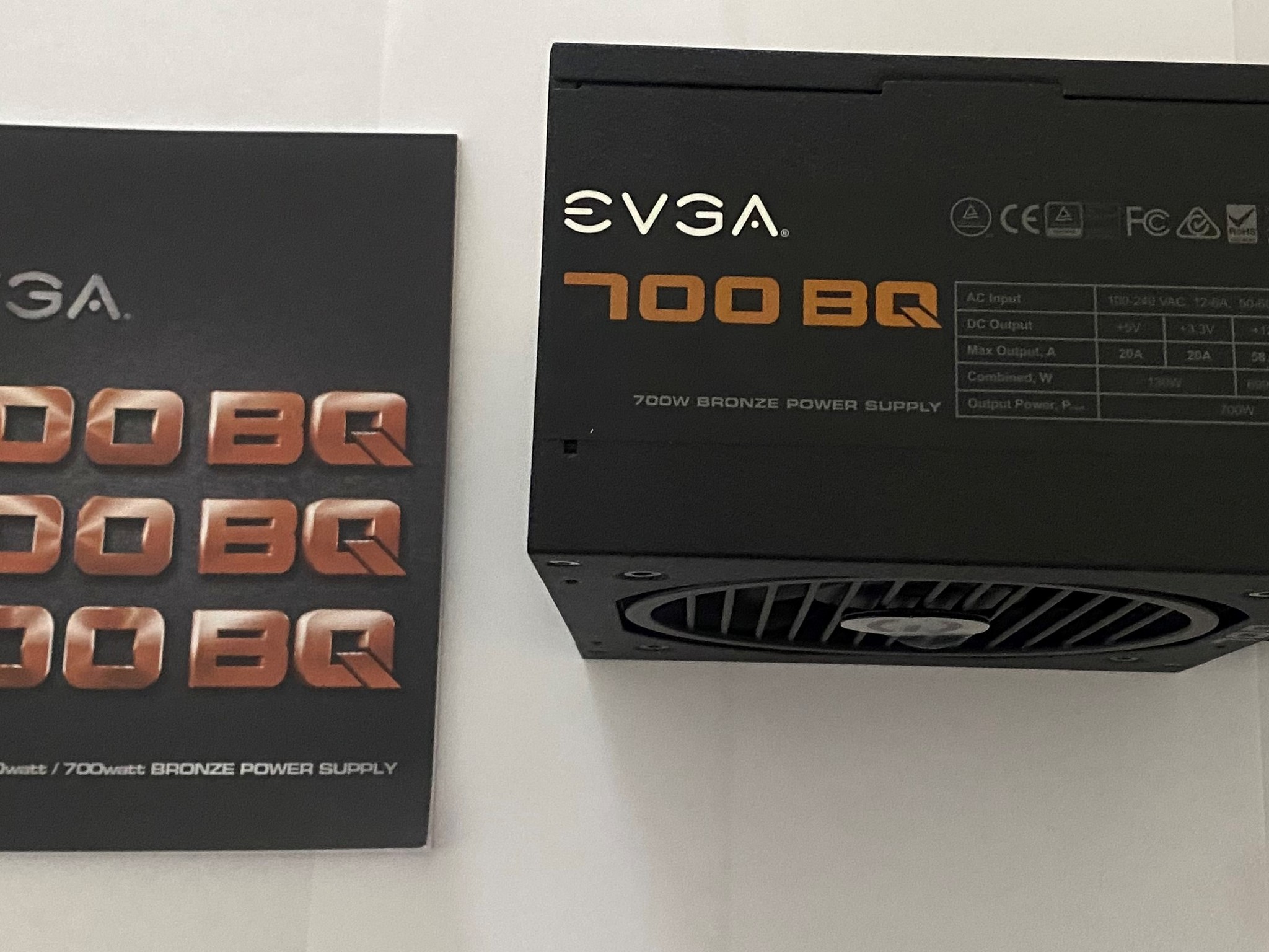 EVGA 700BQ 80 Plus Bronze 700W Semi Modular Power Supply 