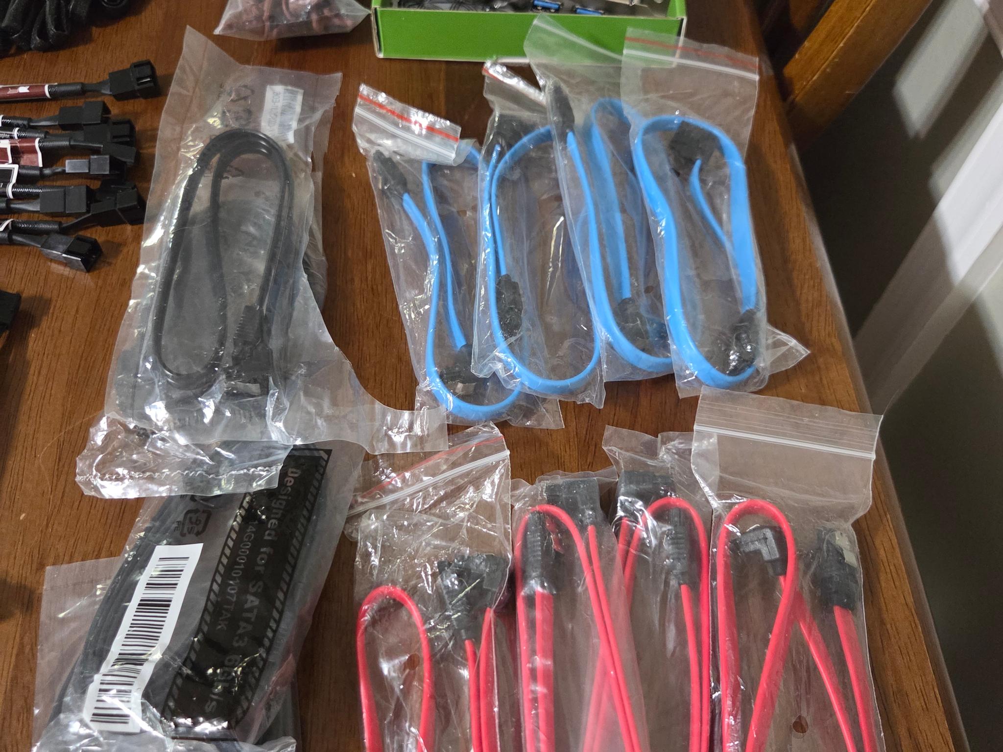 Assorted Computer Cables and Components Package Deal