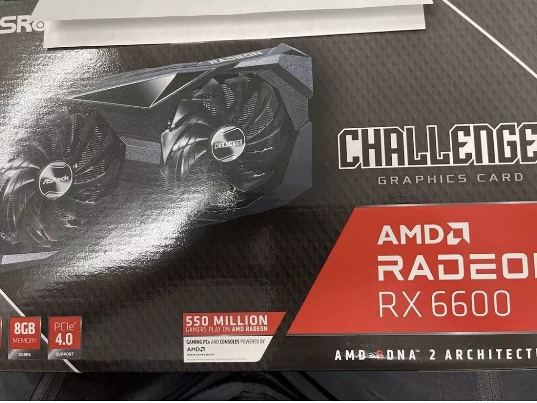 ASRock RX 6600 CLD Challenger D 8GB GDDR6 GPU ( New Thermal Paste, Cleaned)