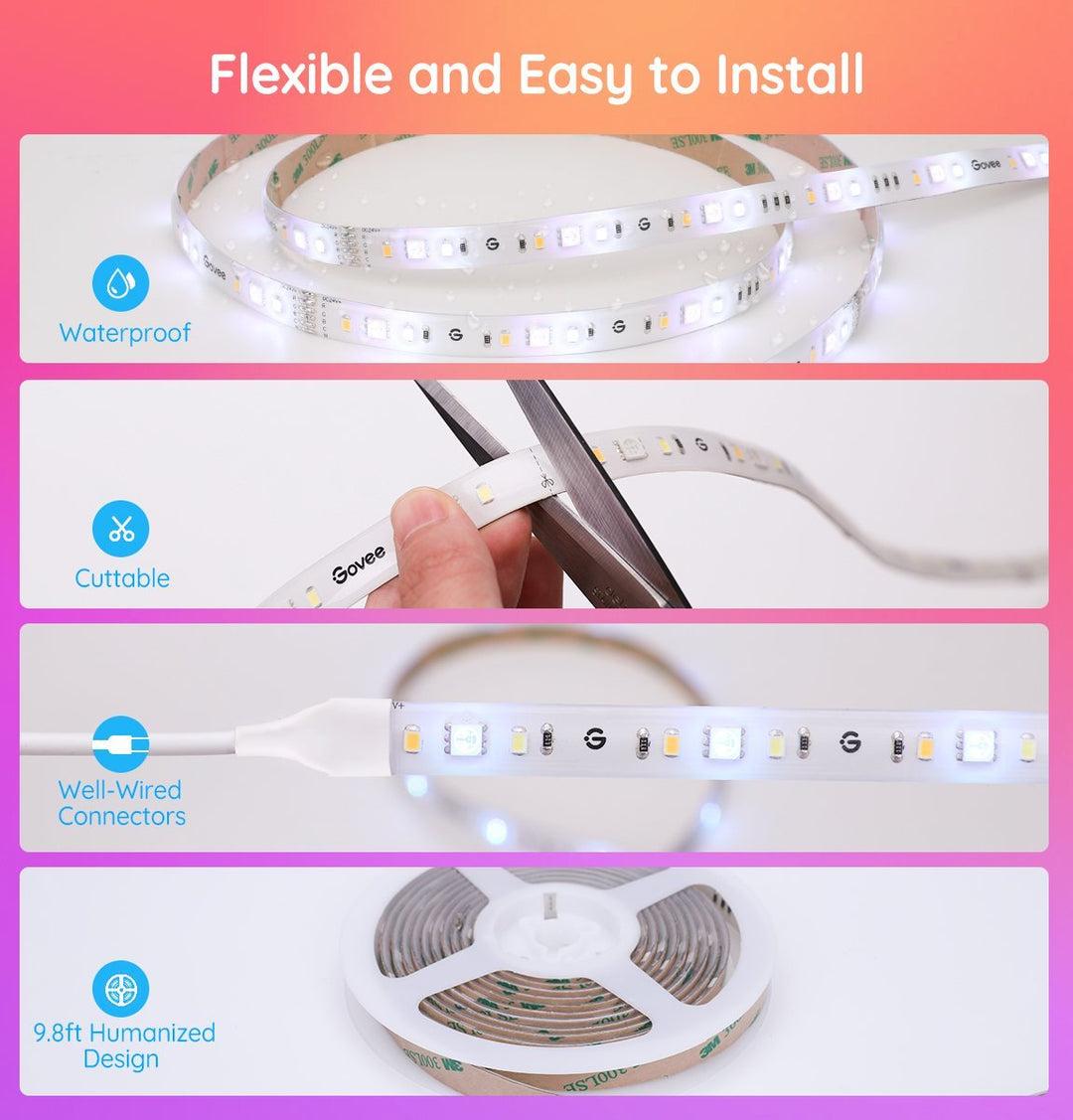 Govee RGBWW LED Strip Lights With Protective Coating
