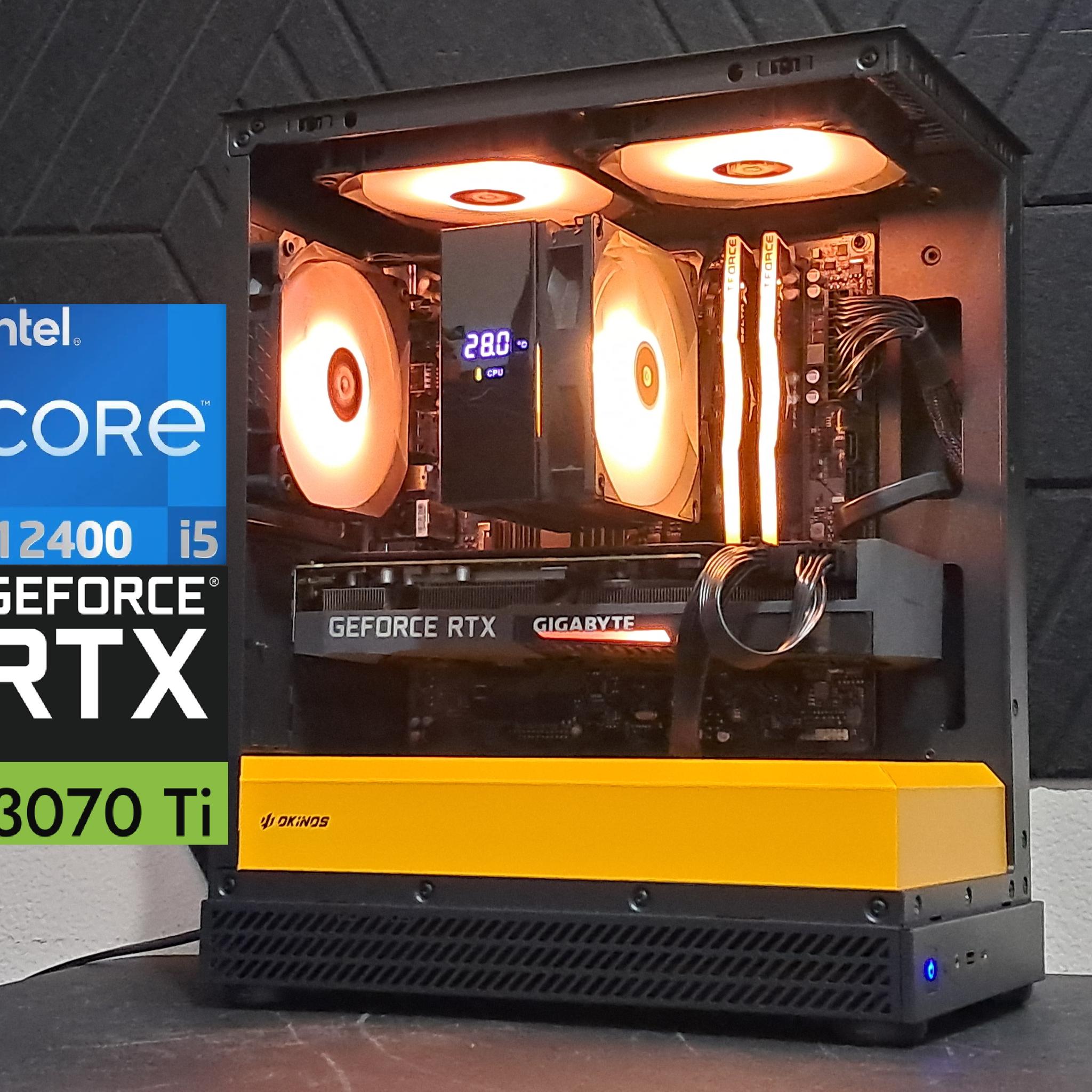 🟠Compact RTX Gaming PC🟠3070 Ti | 16GB DDR4 | Intel i5-12400 | 1TB SSD