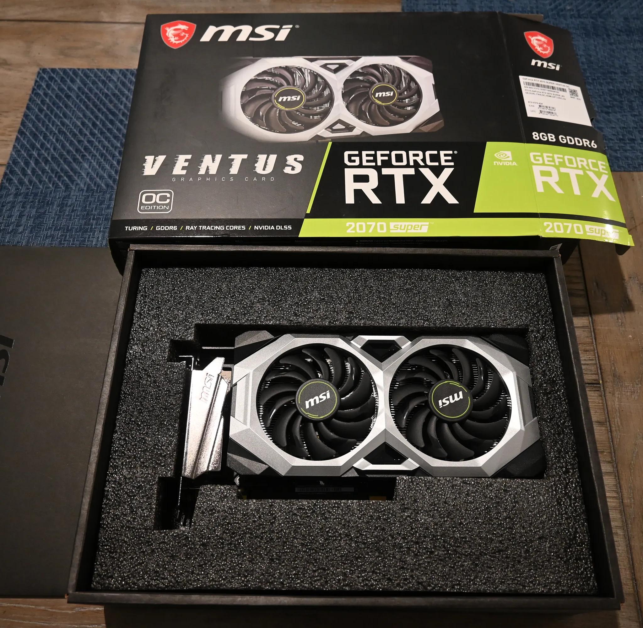 Use MSI GeForce RTX 2070 Super 8 GB Ventus OC GPU
