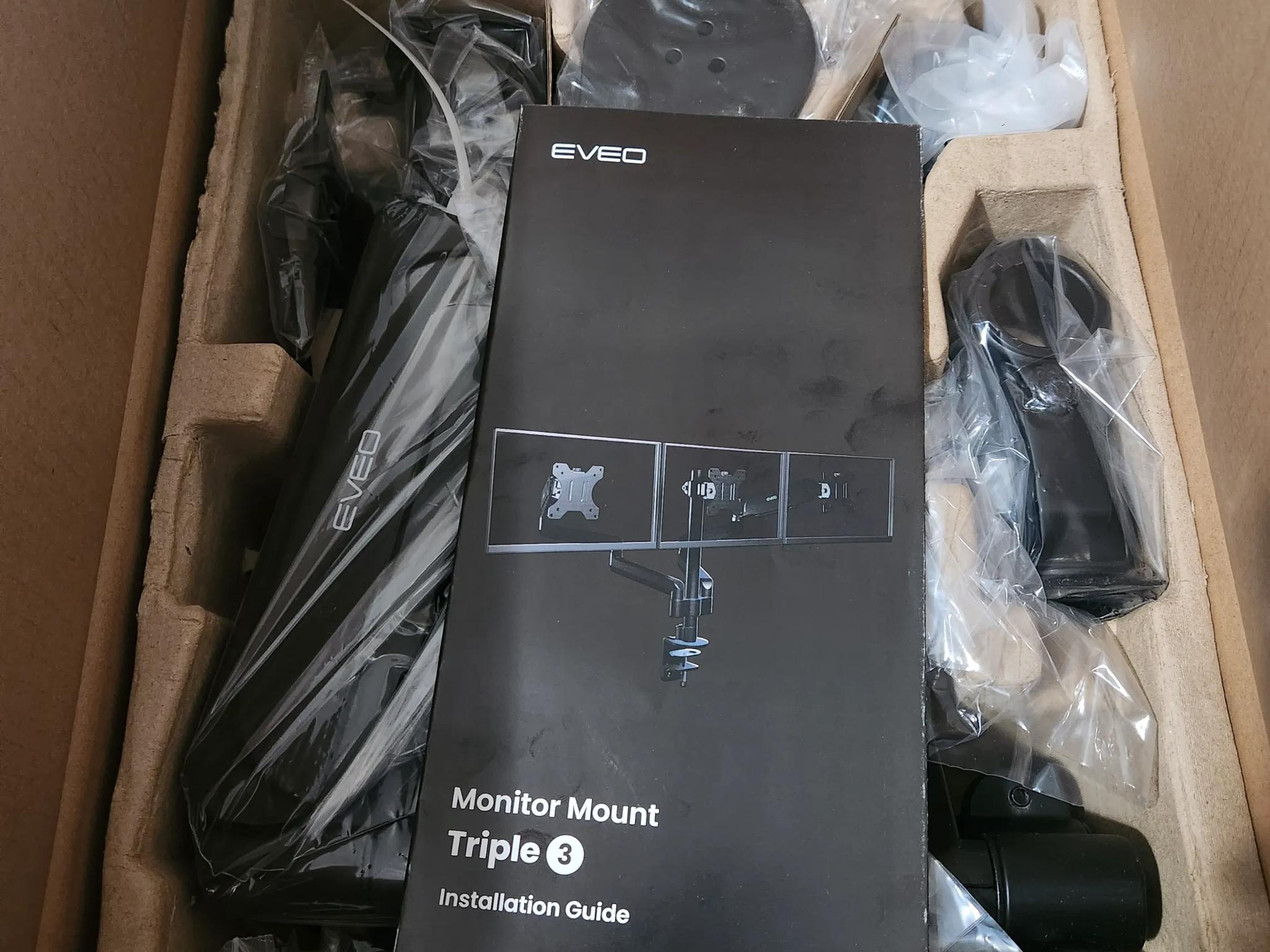 EVEO Triple Arm Monitor Mount