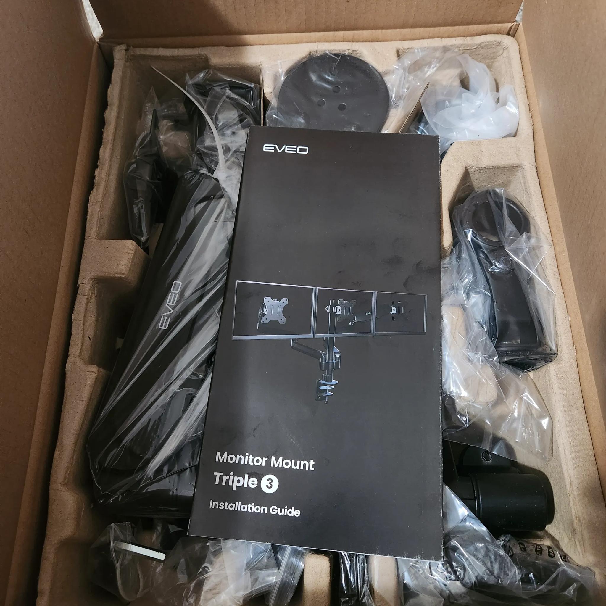 EVEO Triple Arm Monitor Mount