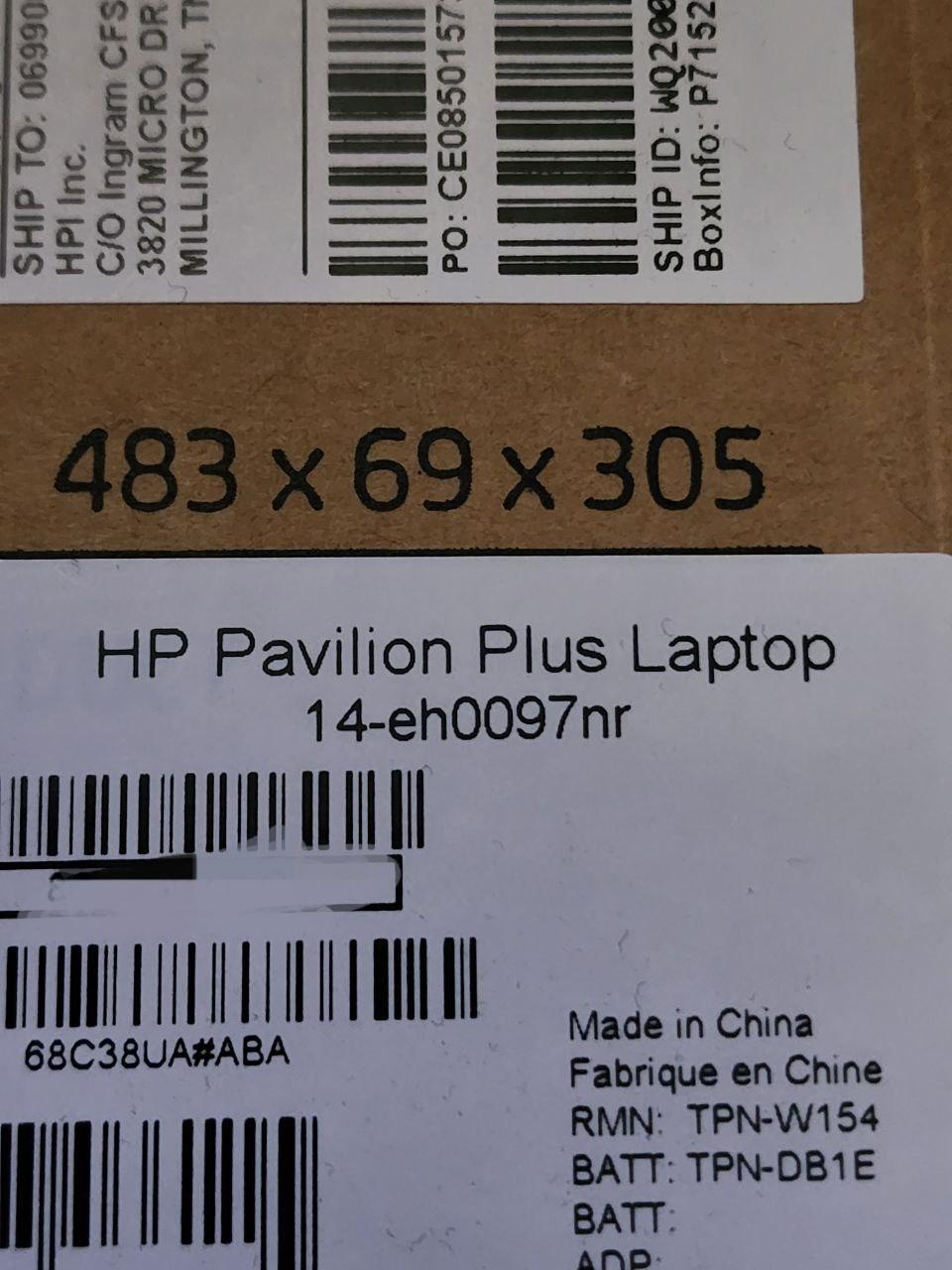 NEW! HP Pavilion Plus Laptop 14-eh0097nr, 14" OLED