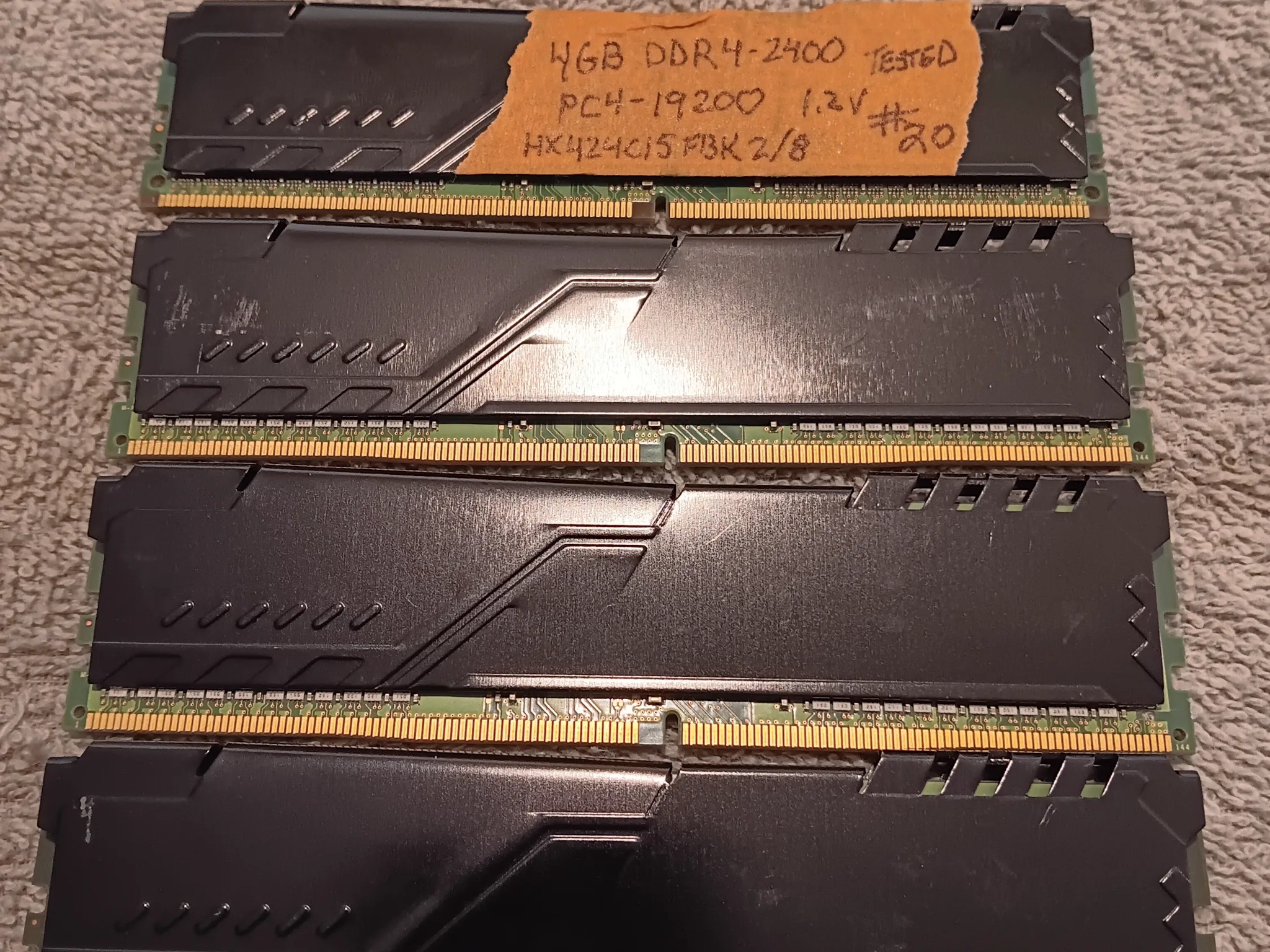 4 - Hyper X DDR4 2400MHz 16GB (4X4GB) RAM