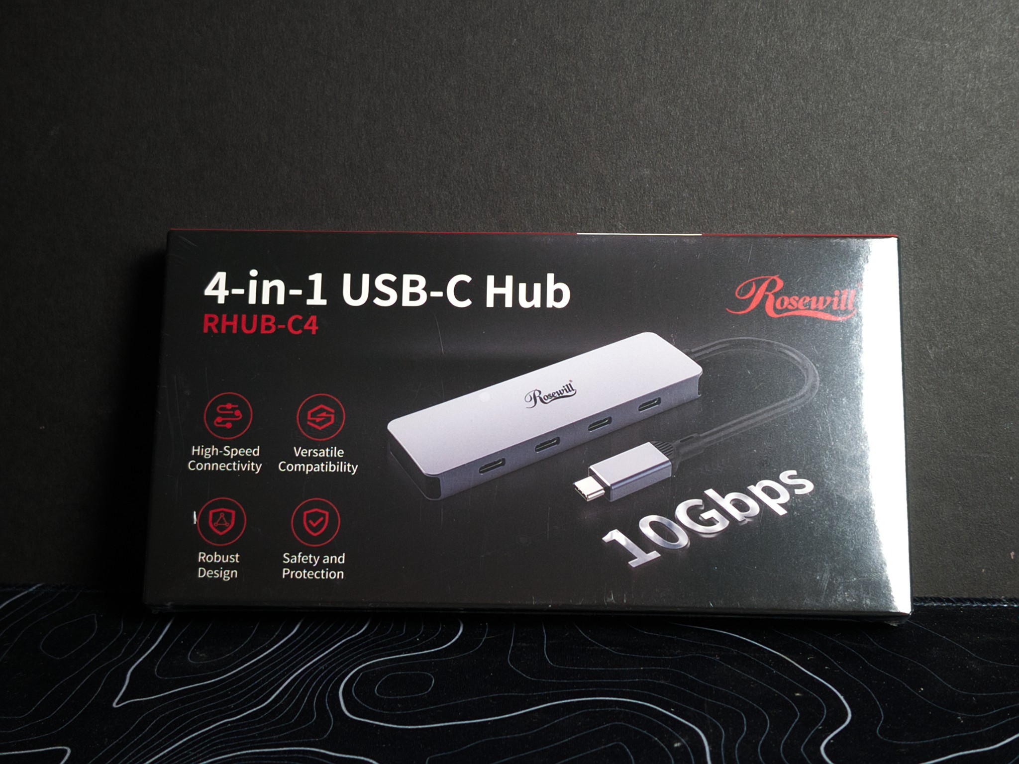 Rosewill 10Gbps 4-1 USB 3.2 Type C Splitter / USB Hub