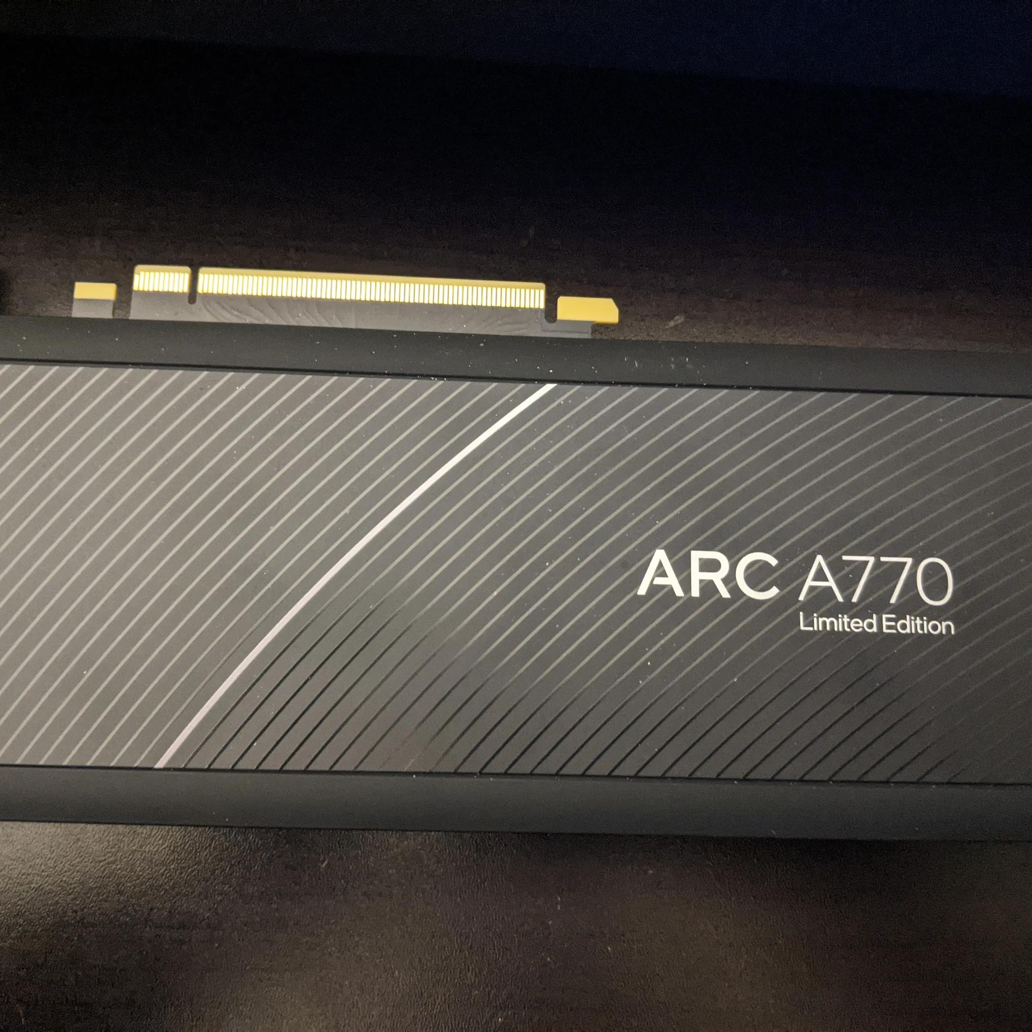 Intel arc A770 Limited Edition 16gb