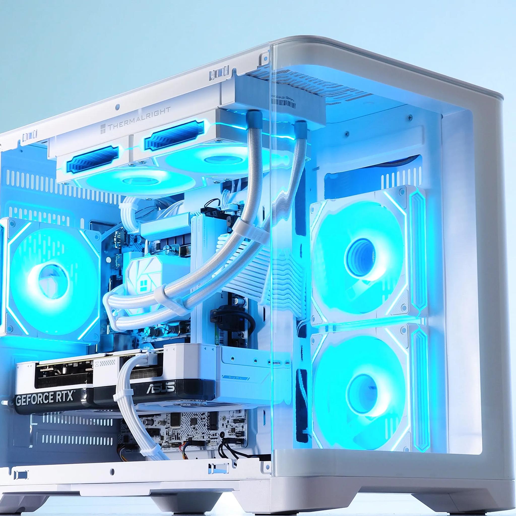 👽💚Liquid Cooled Gaming PC⚪Nvidia RTX 4070 12GB⚪Intel 13400F 10 core⚪32GB DDR5⚪1TB NVME