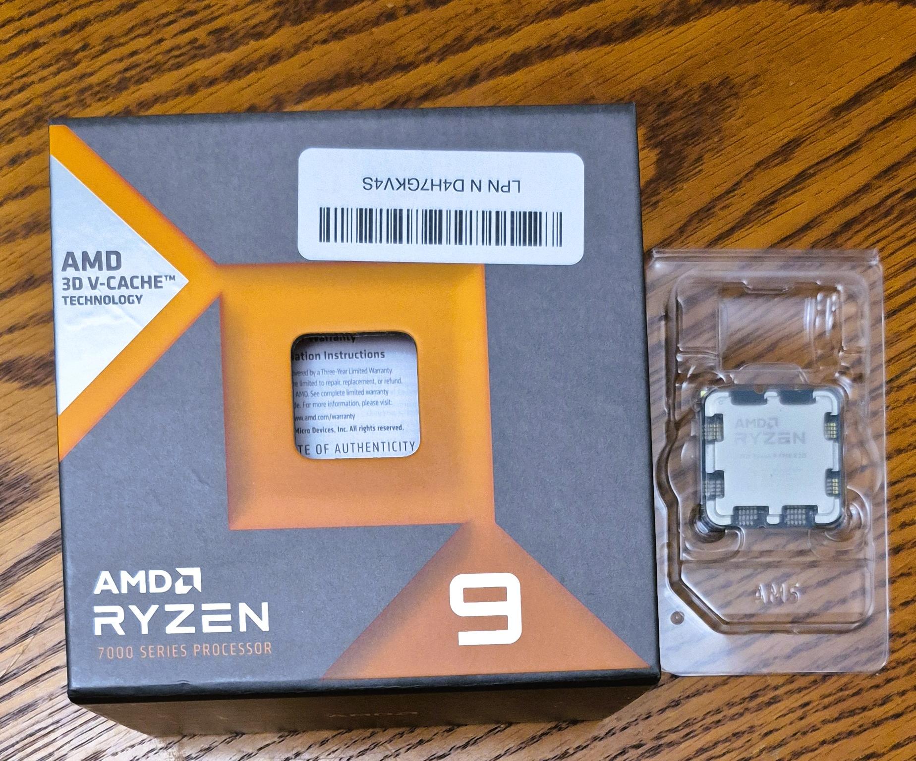 Pre-owned AMD Ryzen 9 7900X3D AM5 CPU Processor 4.5 GHz 12-Core 24-Thread 64MB Socket AM5