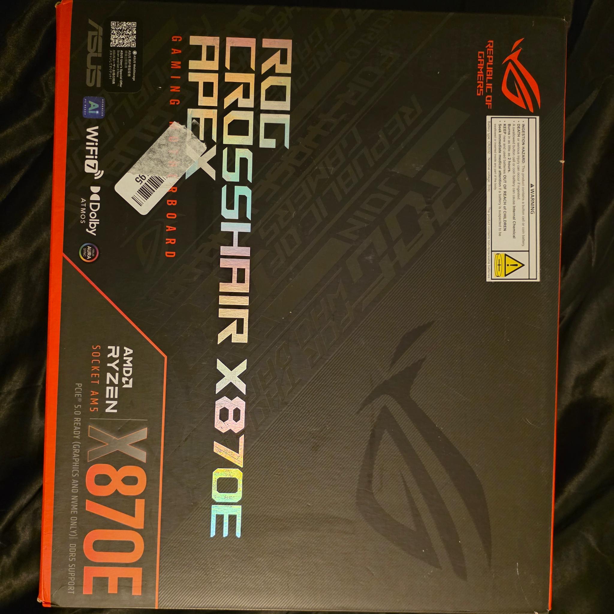 Rog crosshair x870e apex