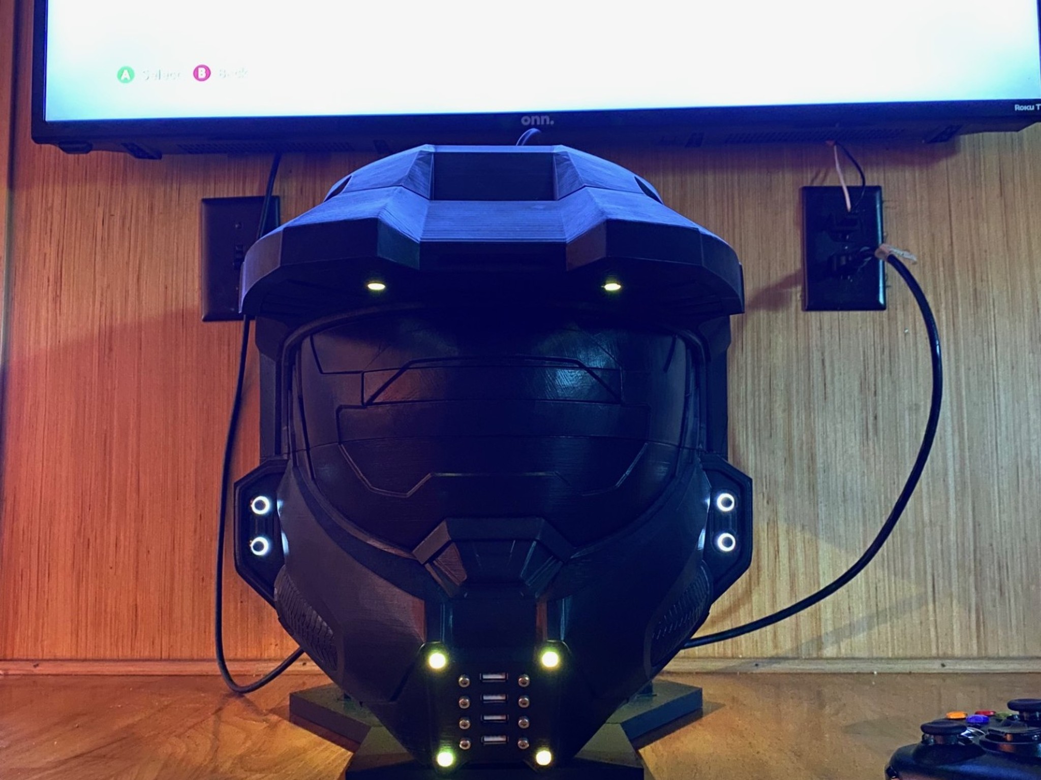 Custom Prototype Master Chief helmet RGH Xbox 360