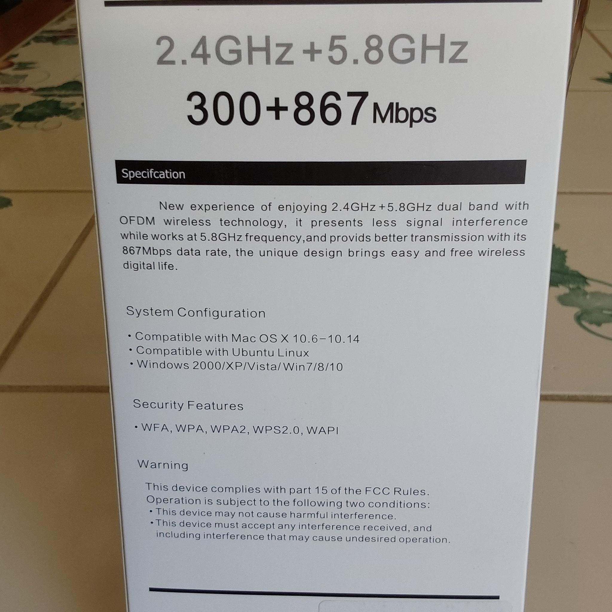 Wireless USB 3.0 Wifi Adapter, 1200Mbps High Power AC1200 Dual Band