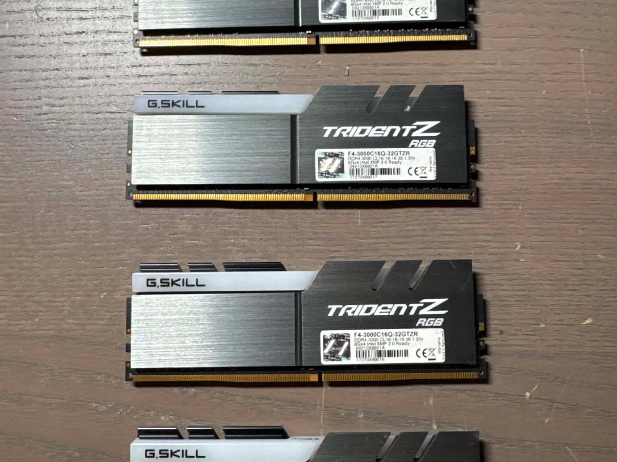 G.Skill Trident Z RGB 32GB RAM (4 x 8GB) DDR4-3000 CL16-18-18-38