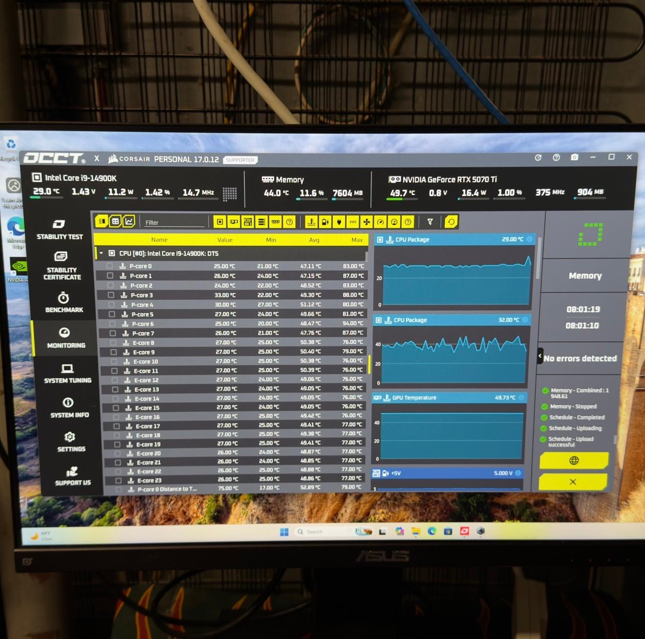 14900k + Asus Tuf Gaming Z790 Plus WiFi