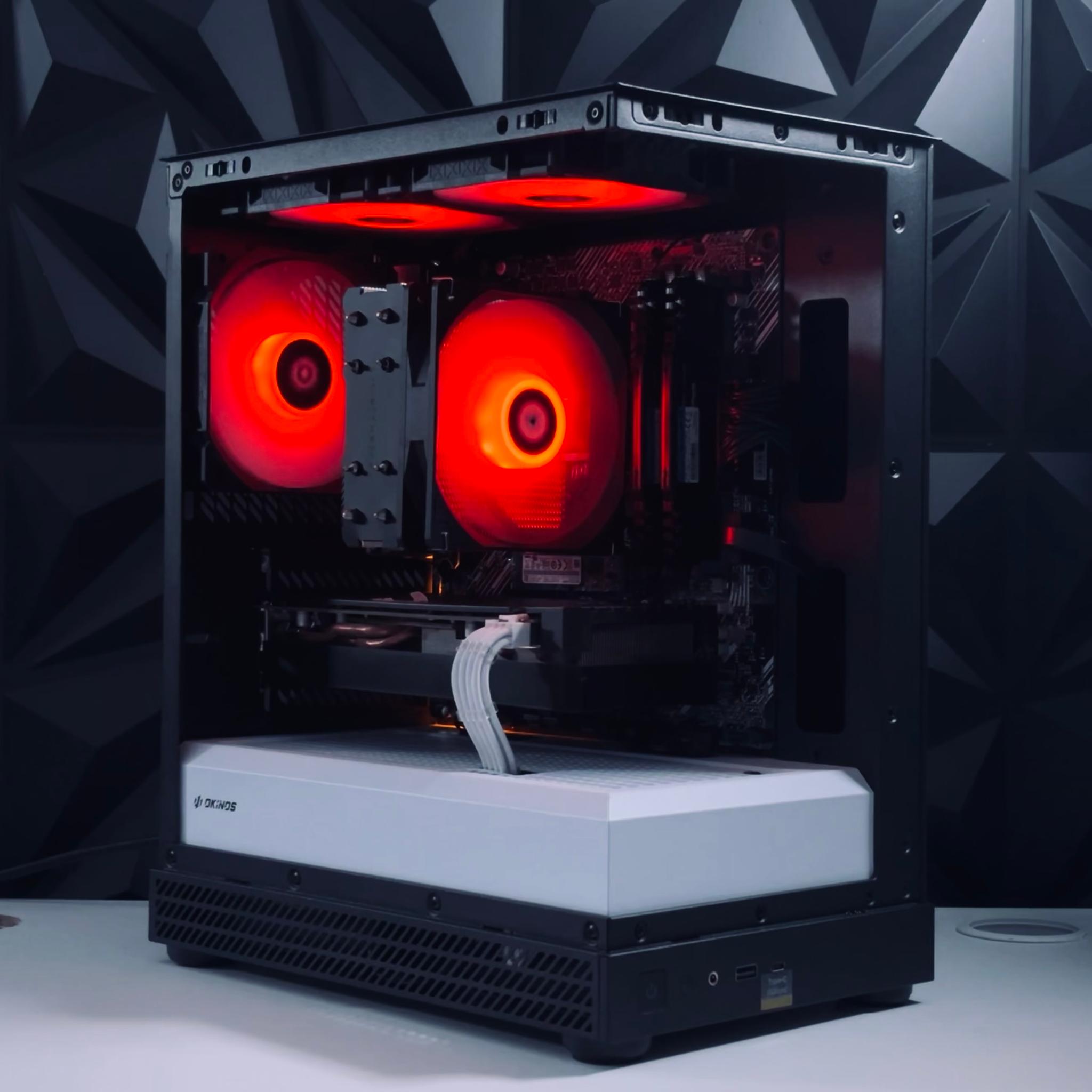 🧡🎃 Spooky Gaming PC - 🦁RTX 3080 🦁Ryzen 5 5500 🦁16GB RAM 🦁2TB 🦁WIFI + BT ⚡️🧡