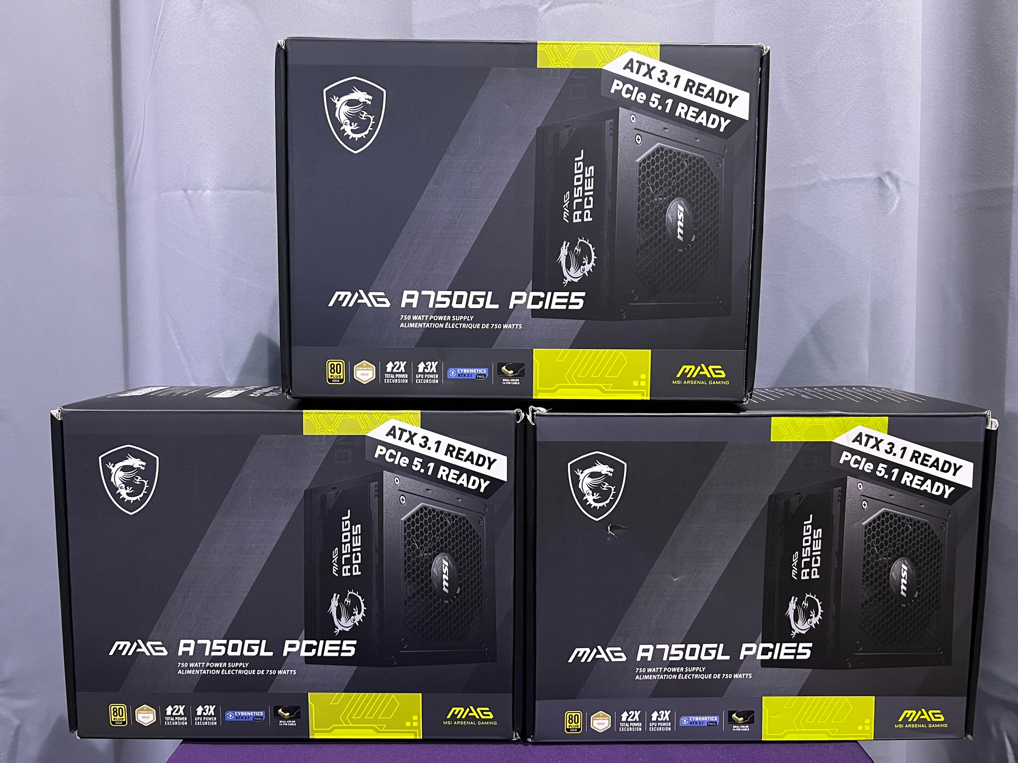 3x MSI Mag A750GL PCIE5 PSU 750W Fully Modular Power Supply 80+Gold | QUESTIONS MESSAGE ME!