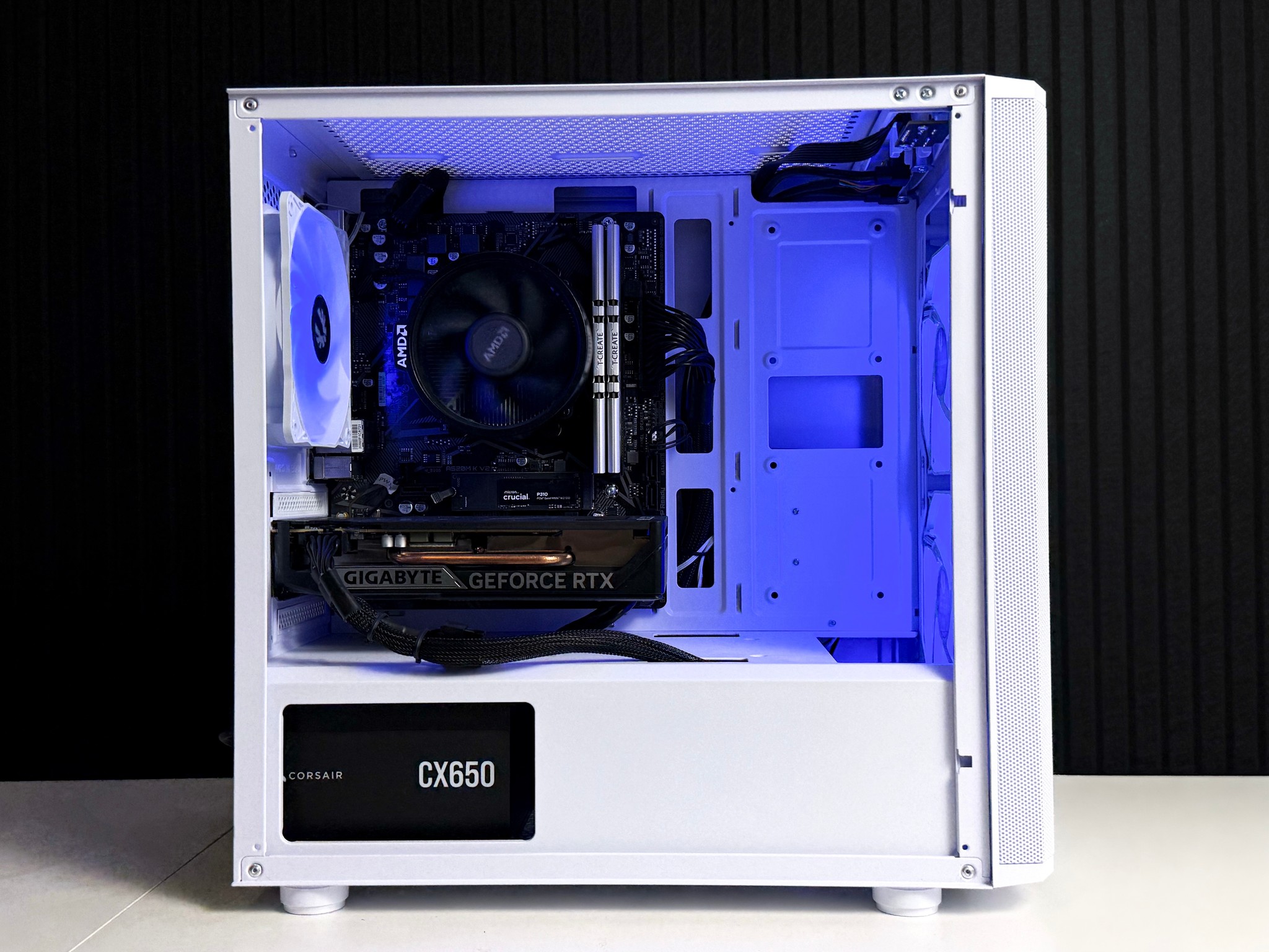 "Ghost" Gaming PC | RTX5050 + Ryzen 5600 | 16GB RAM | 500GB NVMe SSD