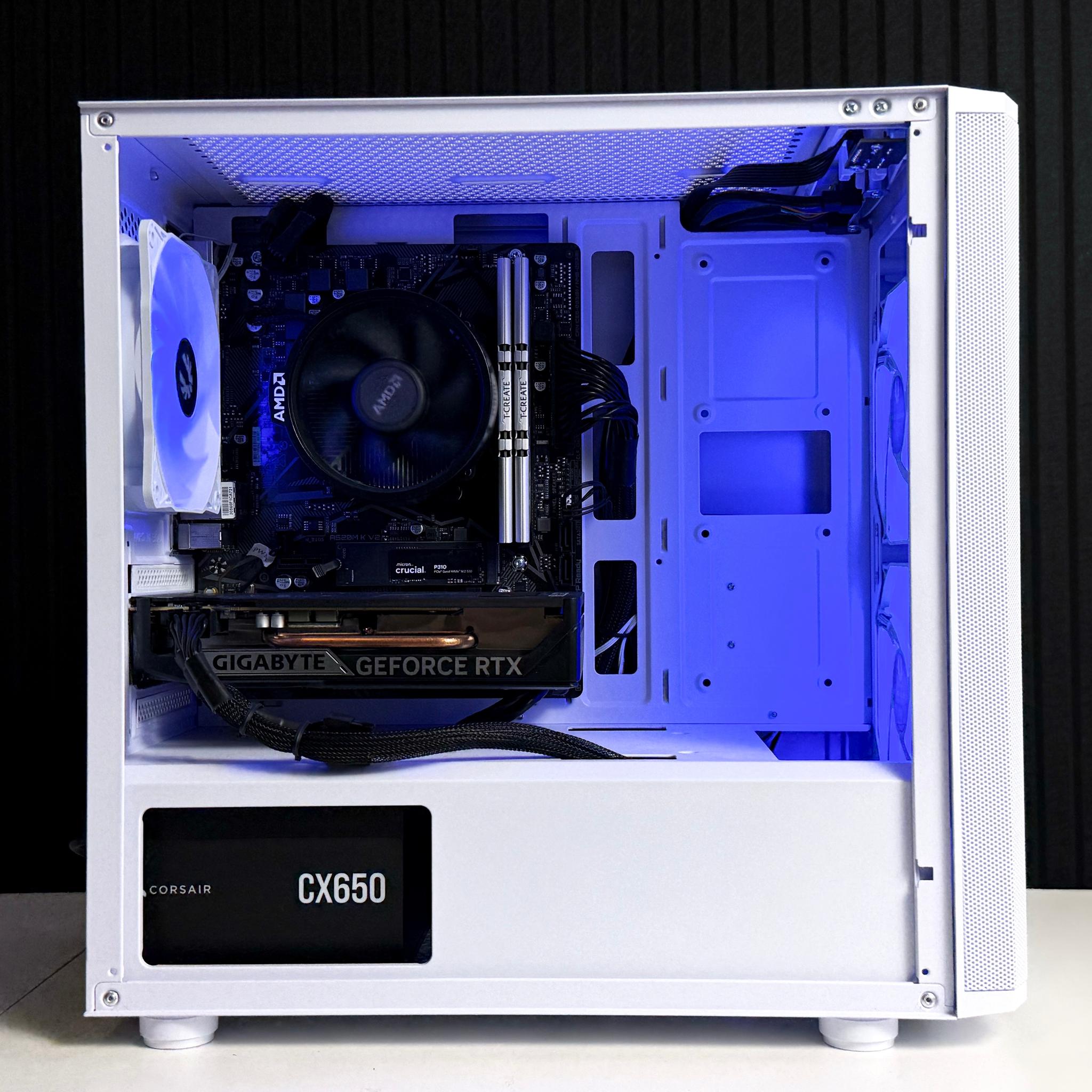 "Ghost" Gaming PC | RTX5050 + Ryzen 5600 | 16GB RAM | 500GB NVMe SSD