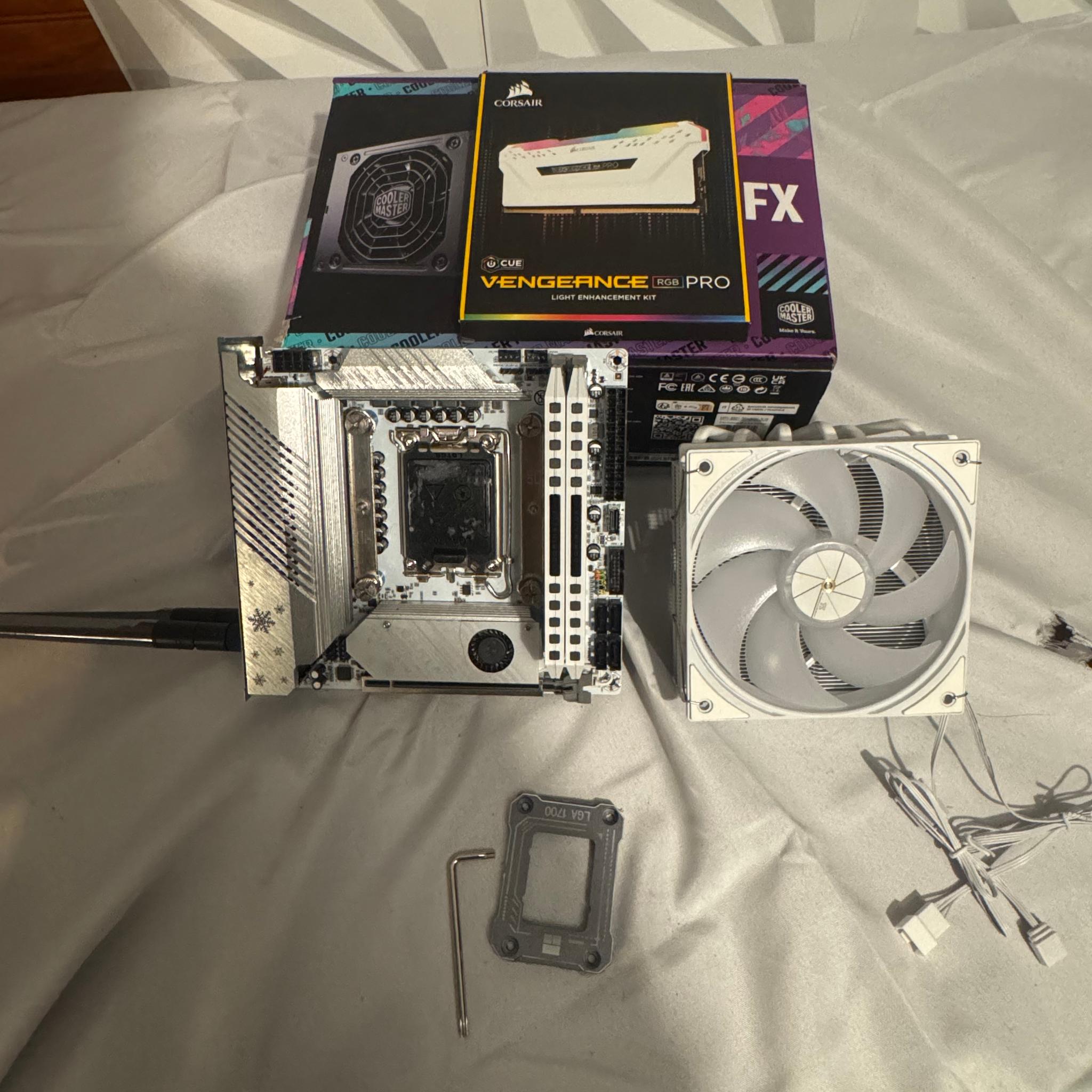 Mobo, Ram, cooler, etc SFX bulk parts lot