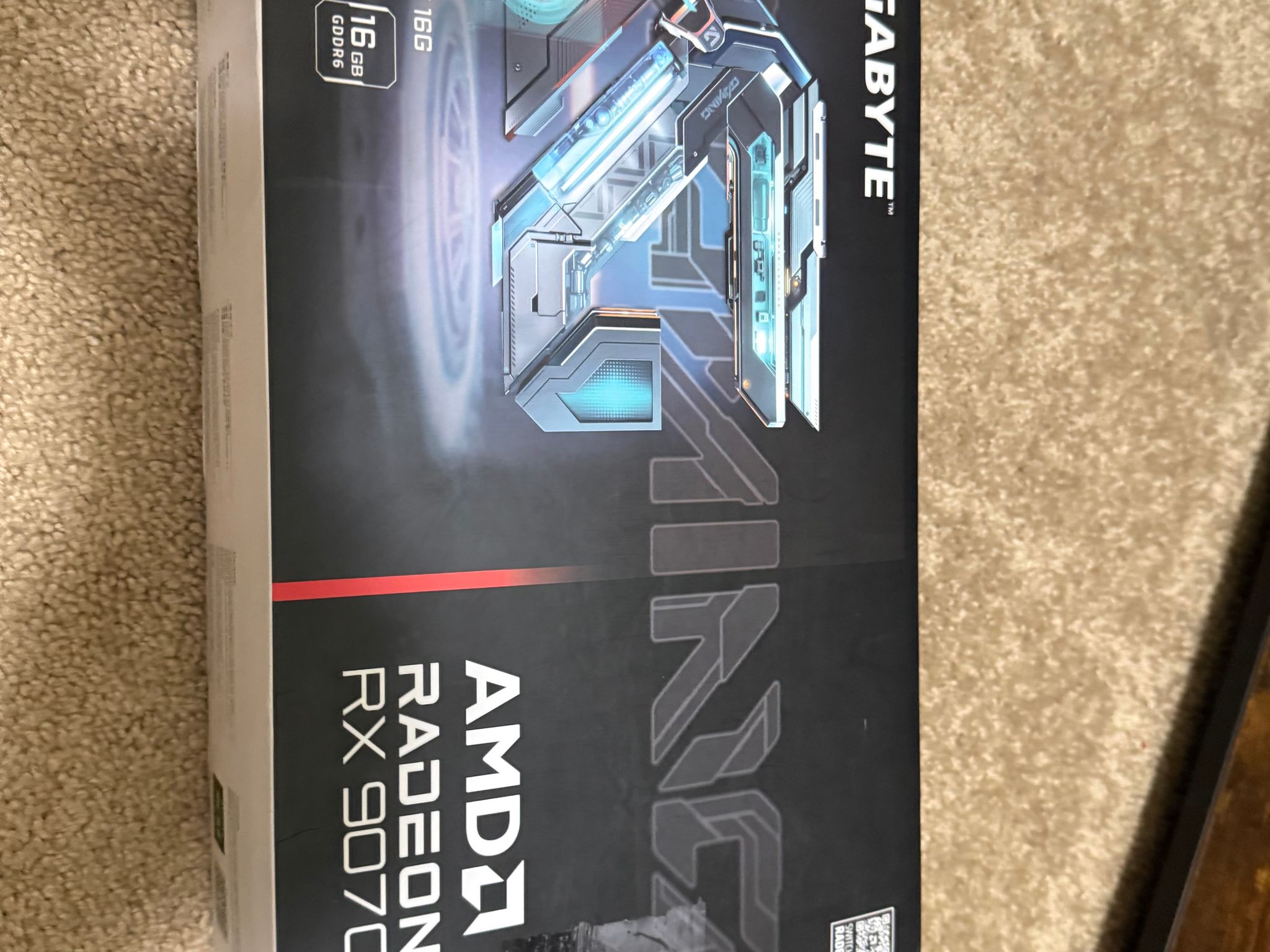 GIGABYTE RX 9070 XT GAMING OC ICE 16G