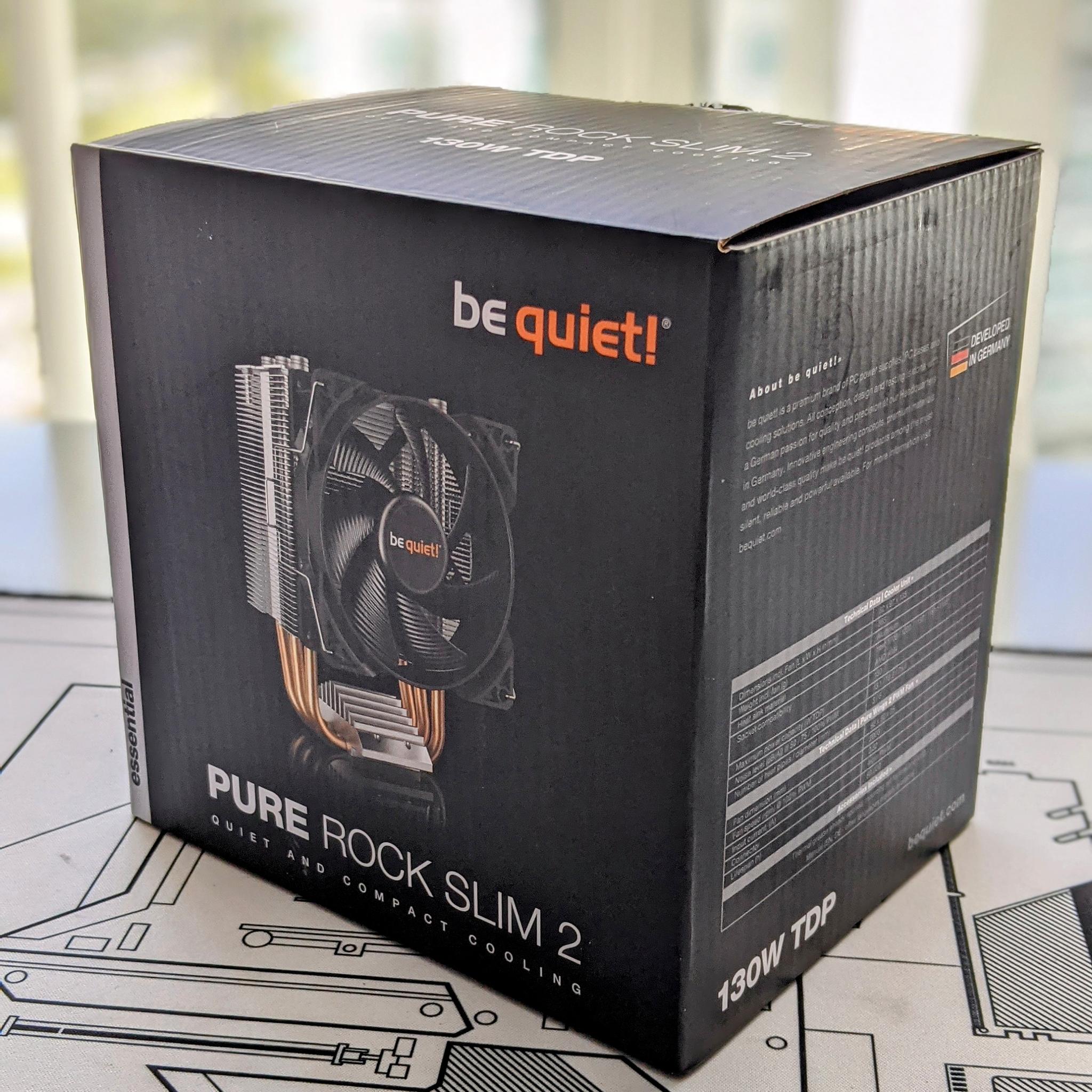 Be quiet! BK030 Pure Rock Slim 2, 130W TDP, 3 heat pipes, 92mm fan CPU cooler