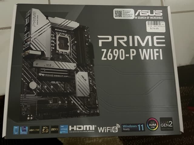 ASUS Z690-P Prime WiFi DDR5 Intel LGA 1700 ATX Motherboard