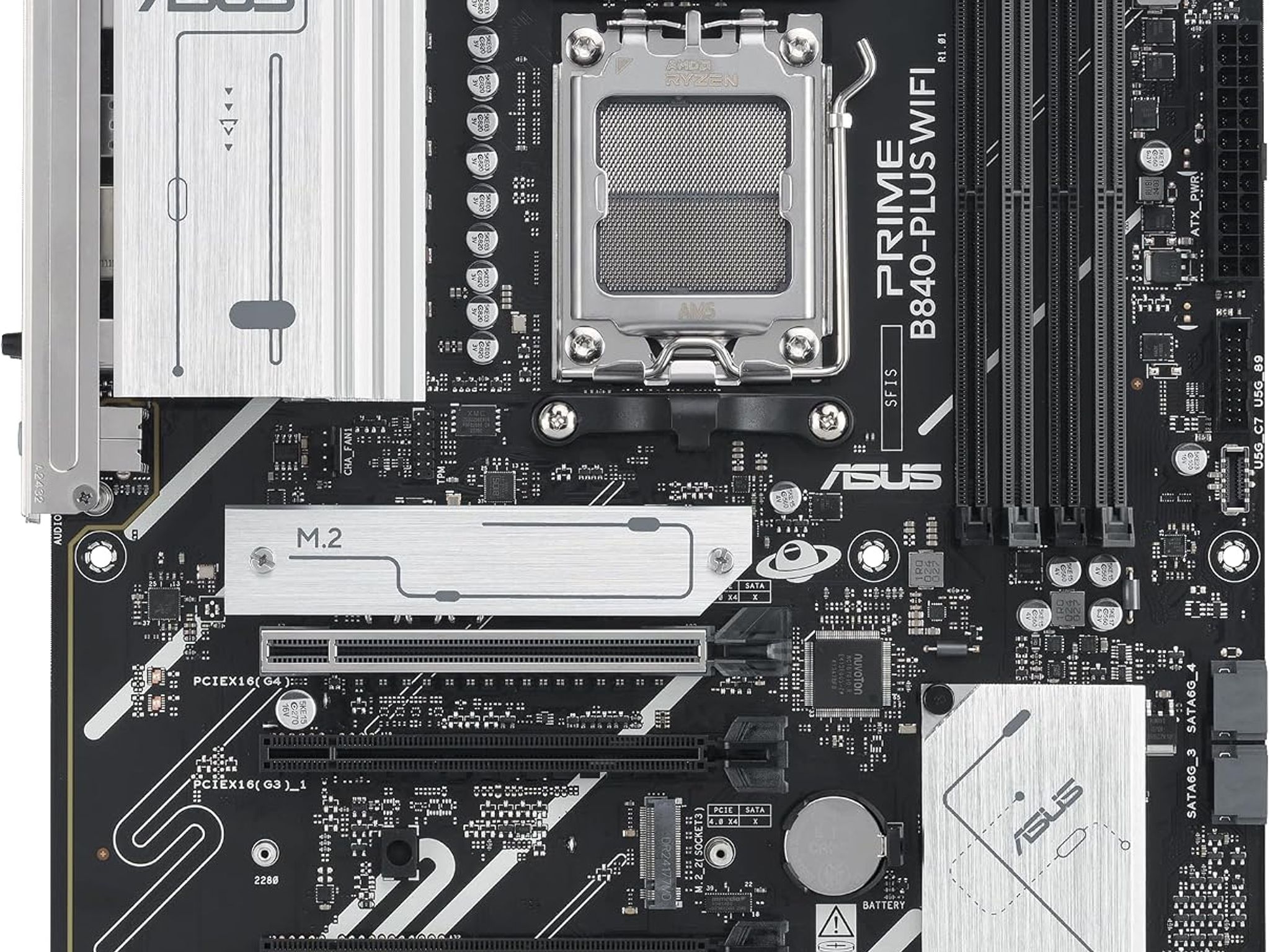 ASUS PRIME B840-PLUS WIFI AMD B840 AM5 DDR5 ATX Desktop Motherboard