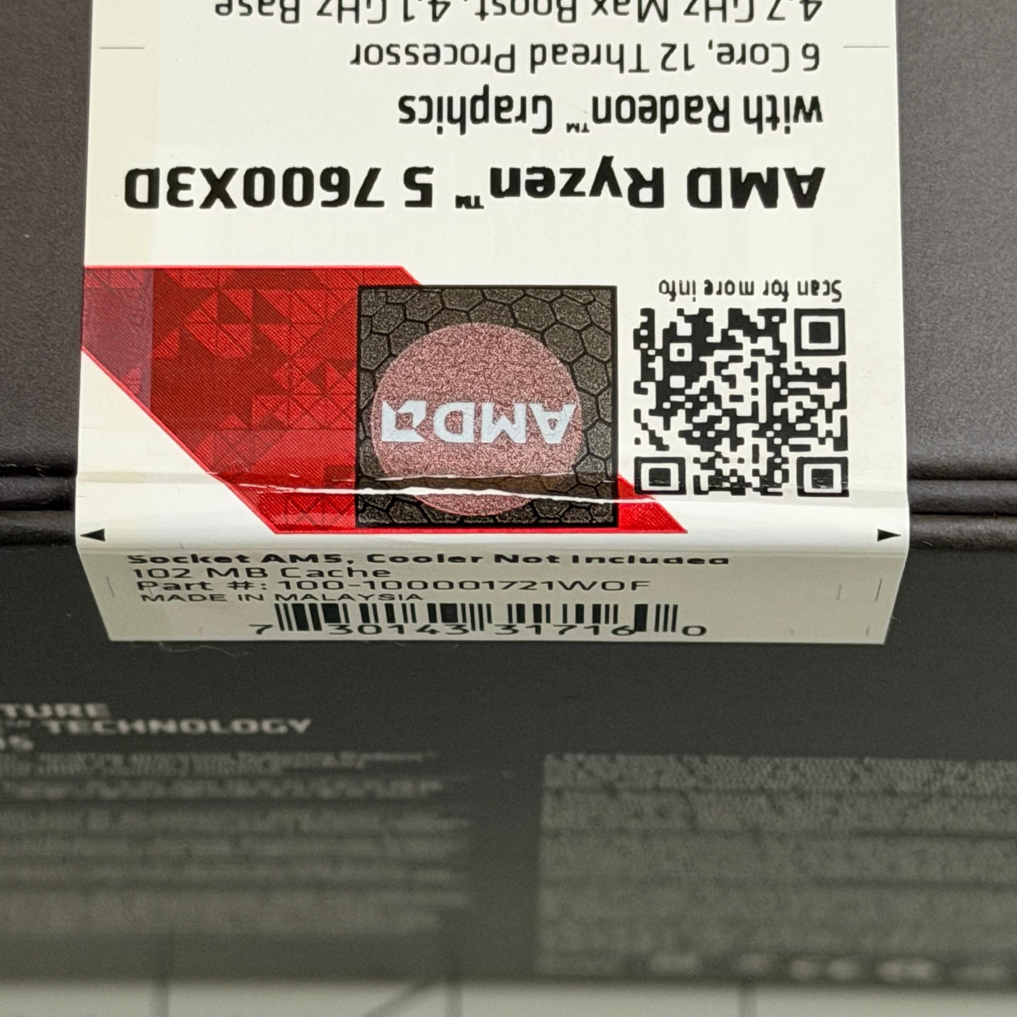 Brand New 7600X3D