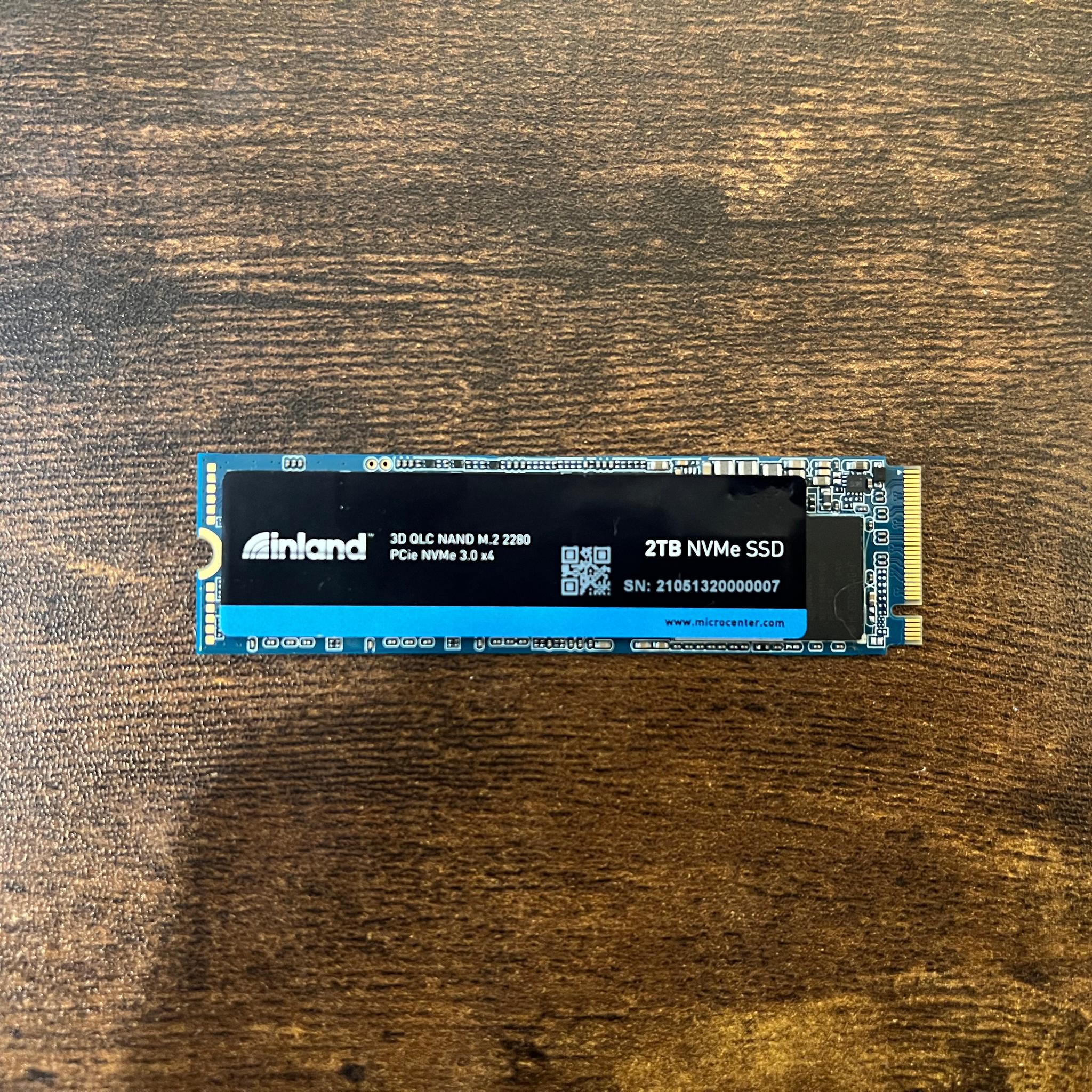2TB INLAND Premium M.2 NVMe PCIe Gen 3.0x3.0 SSD