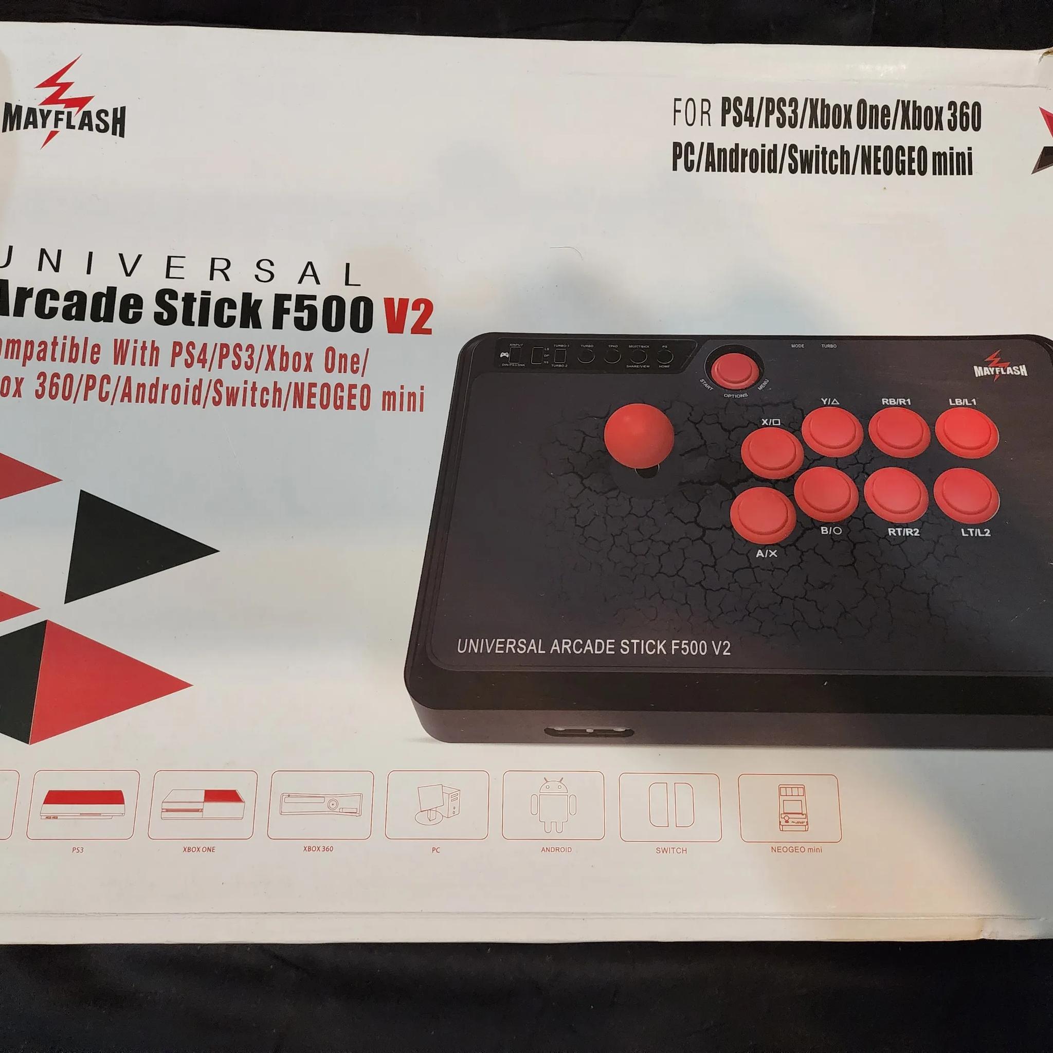 MAYFLASH Universal Arcade Fighting Stick F500  Switch, Xbox, PS, Windows, Raspberry Pi, Steam Deck