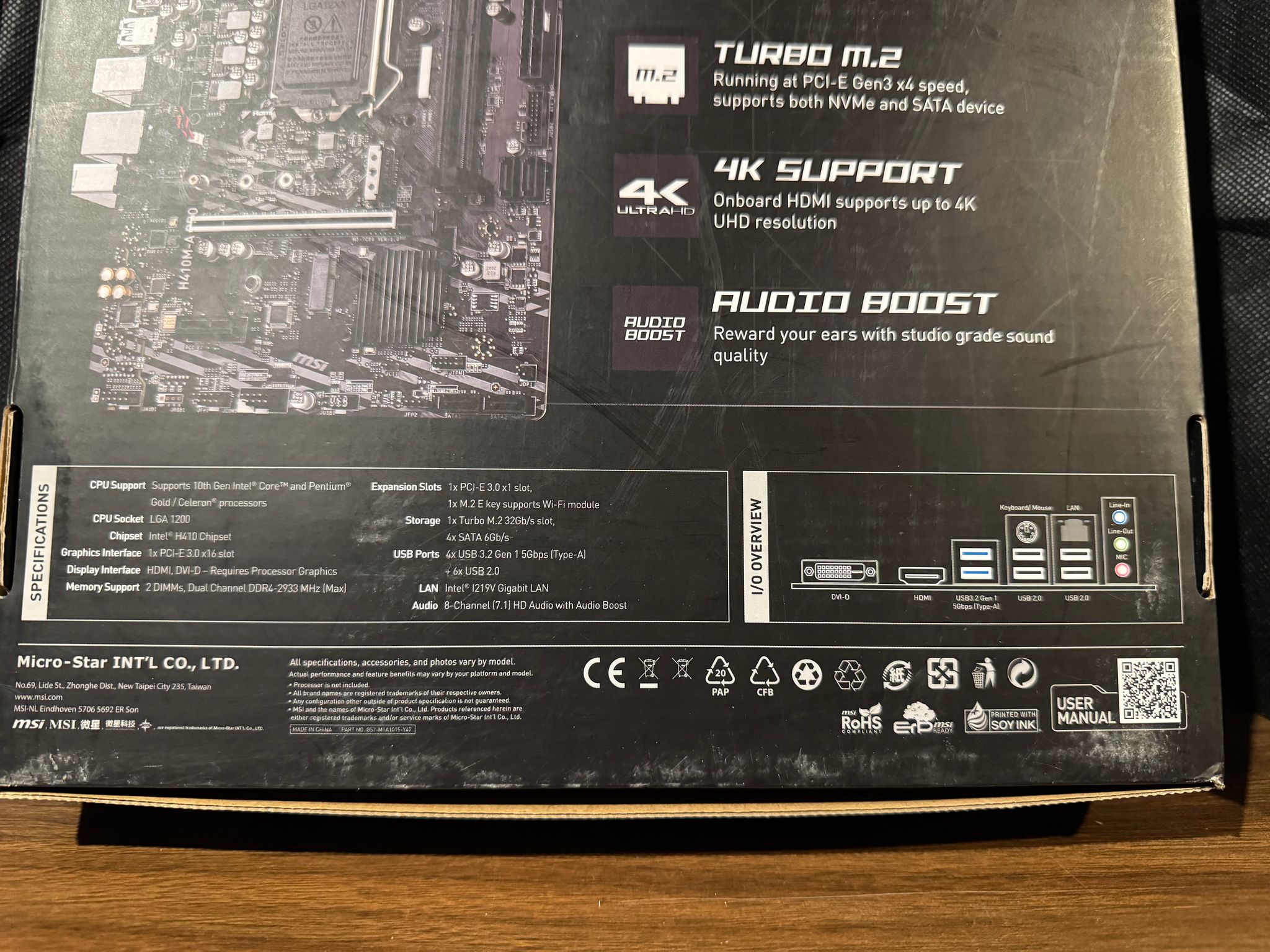 *BRAND NEW* MSI H410M-A PRO/H410M BOMBER Motherboard H410 LGA1200 DDR4 M-ATX