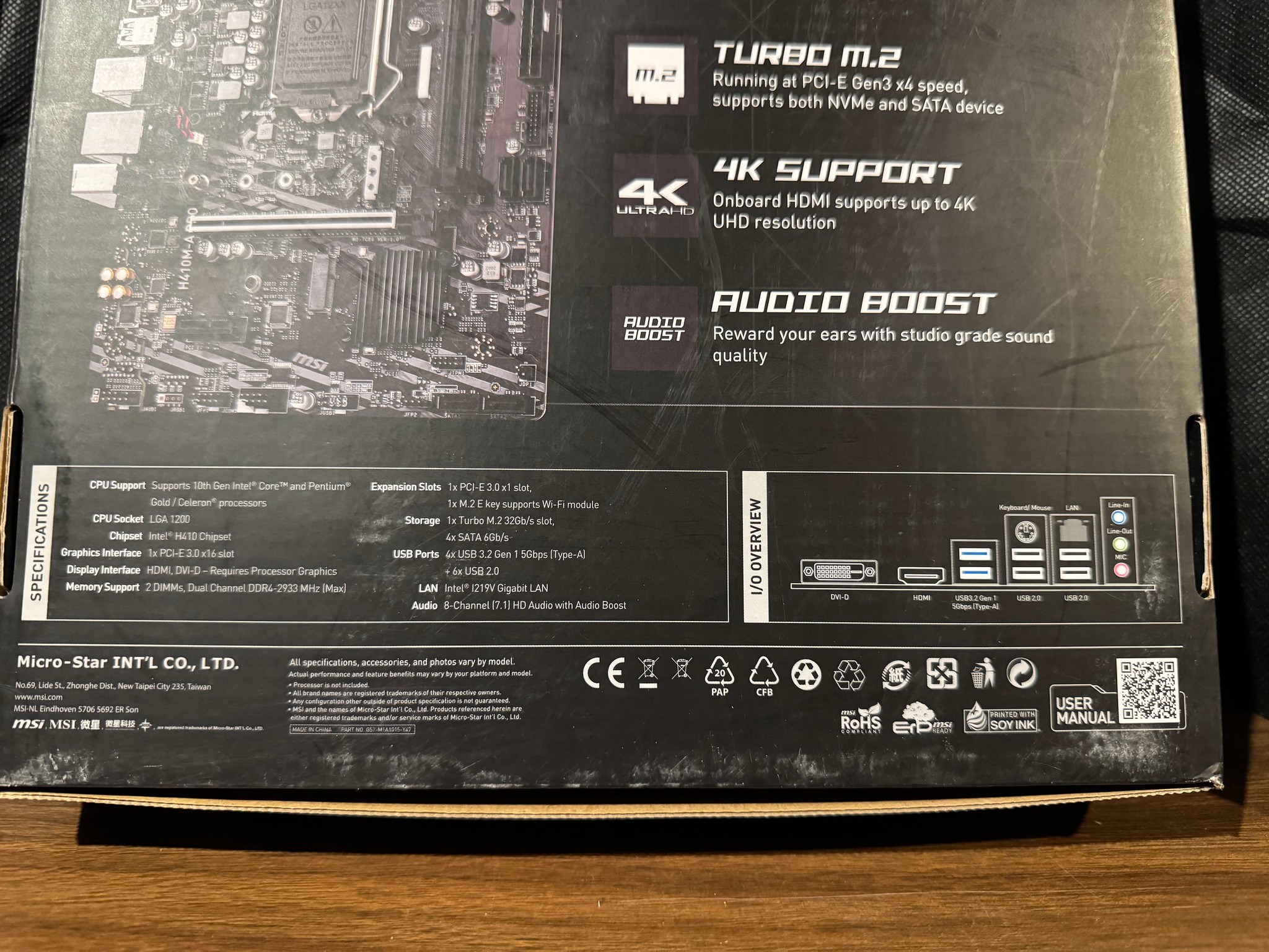 *BRAND NEW* MSI H410M-A PRO/H410M BOMBER Motherboard H410 LGA1200 DDR4 M-ATX