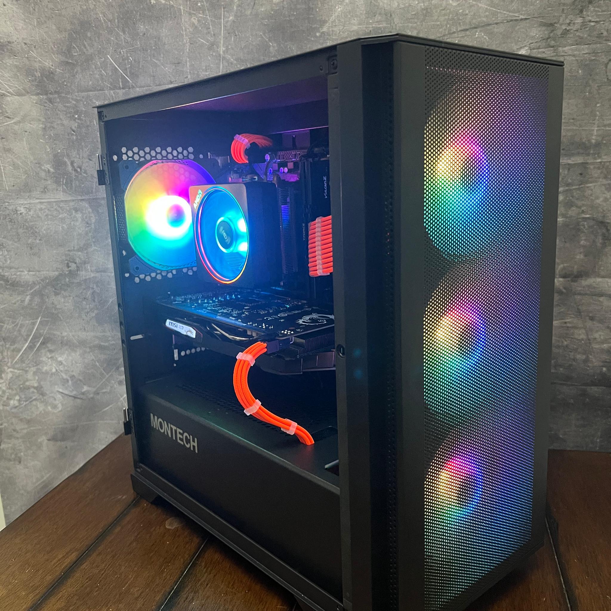🎉Budget Gaming PC🎉 MSI GTX 1650 Super - Ryzen 7 2700x - 16GB DDR4 RAM - 1TB - New Case -