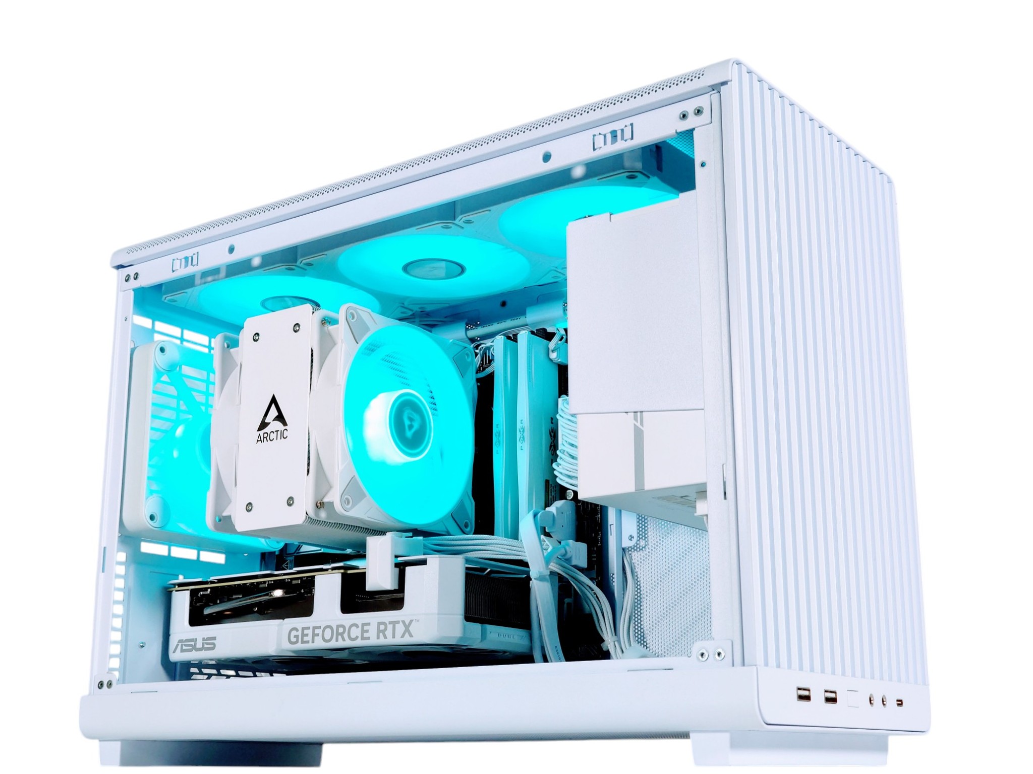 🤍🐻‍❄️Artic⚪ Nvidia RTX 4070 12GB⚪AMD Ryzen 5 7500F⚪32GB DDR5⚪1TB NVME