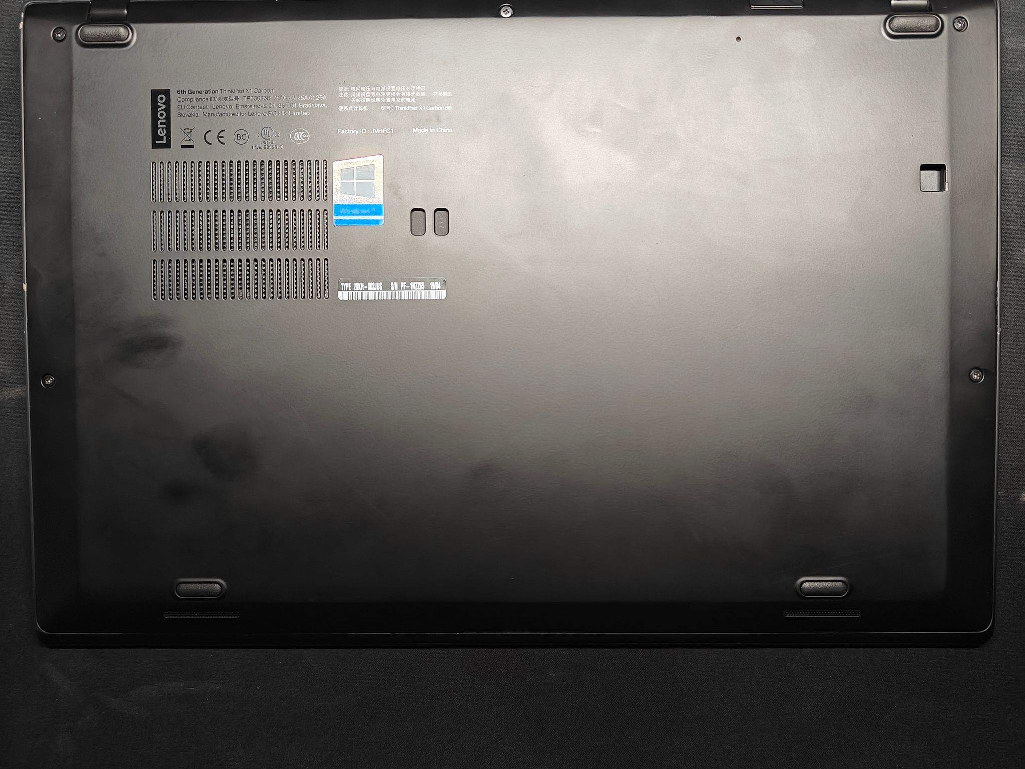 Lenovo ThinkPad X1 Carbon Gen 6 Touchscreen i7-8650U, 16Gb RAM, 512Gb SSD, Win11