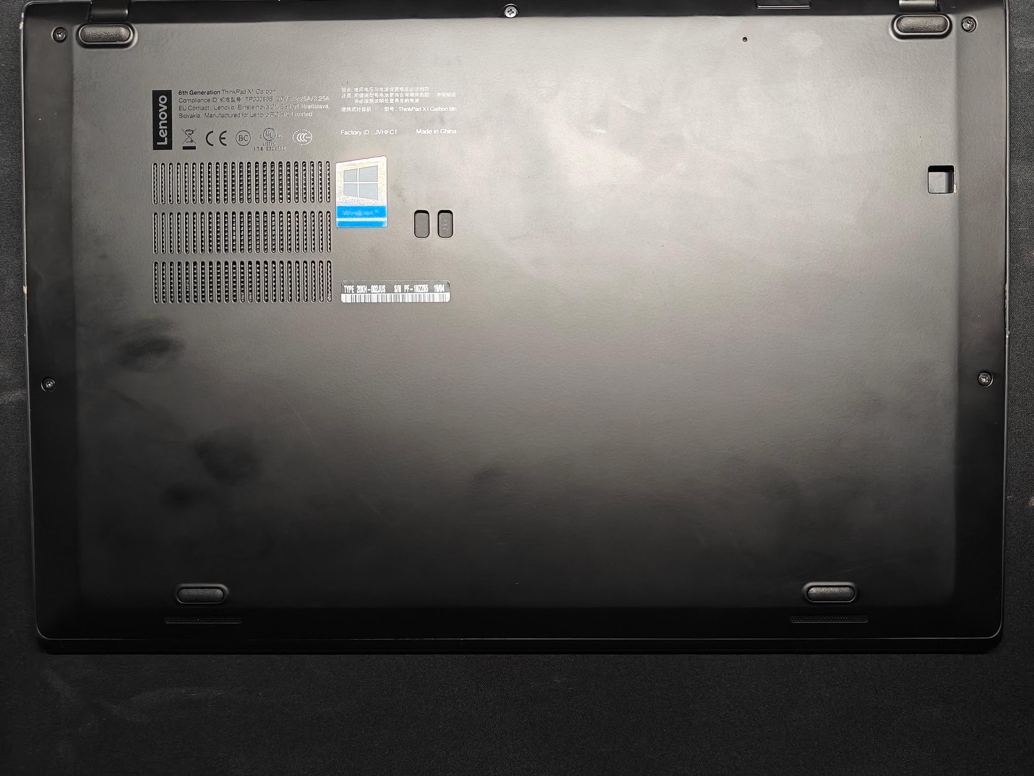 Lenovo ThinkPad X1 Carbon Gen 6 Touchscreen i7-8650U, 16Gb RAM, 512Gb SSD, Win11
