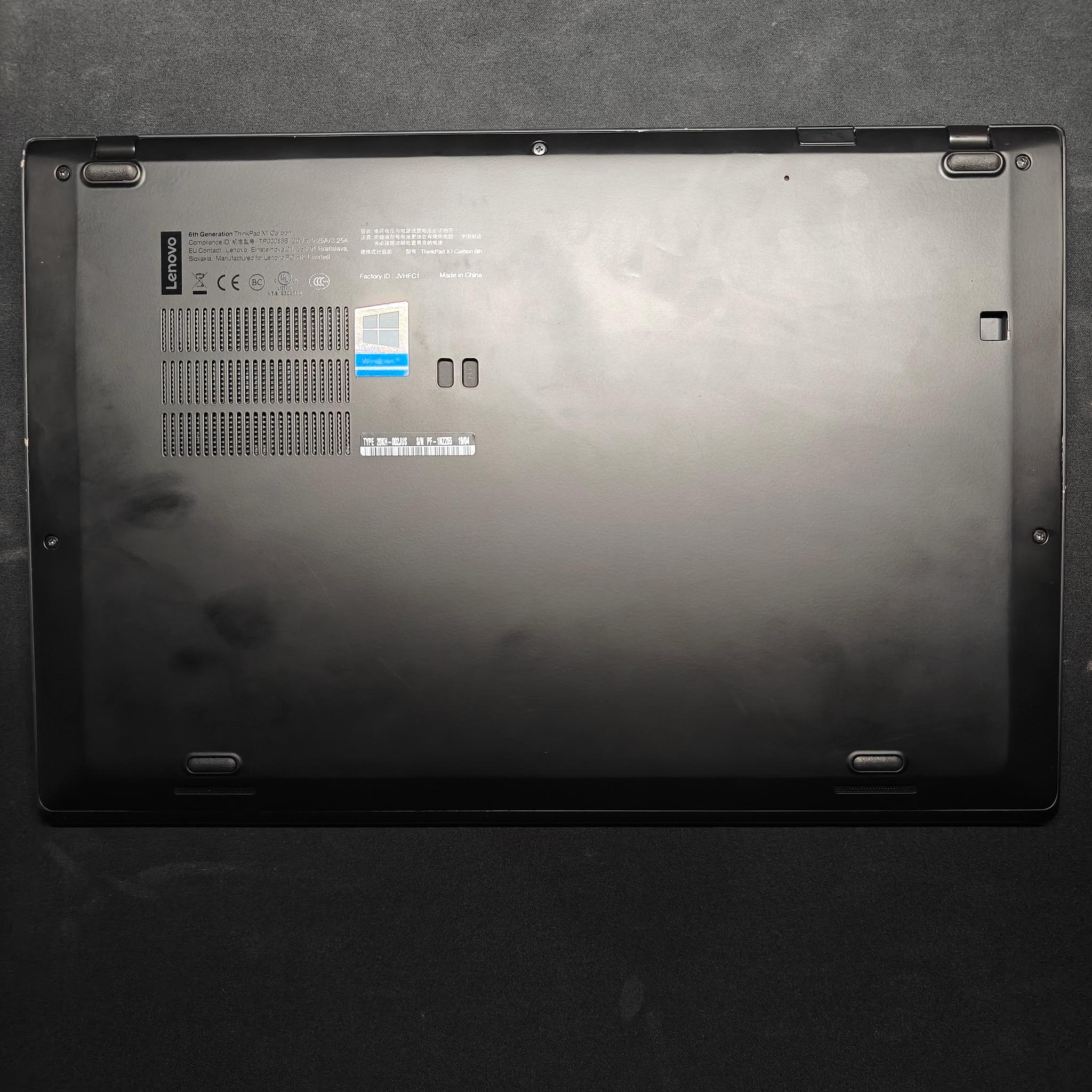 Lenovo ThinkPad X1 Carbon Gen 6 Touchscreen i7-8650U, 16Gb RAM, 512Gb SSD, Win11